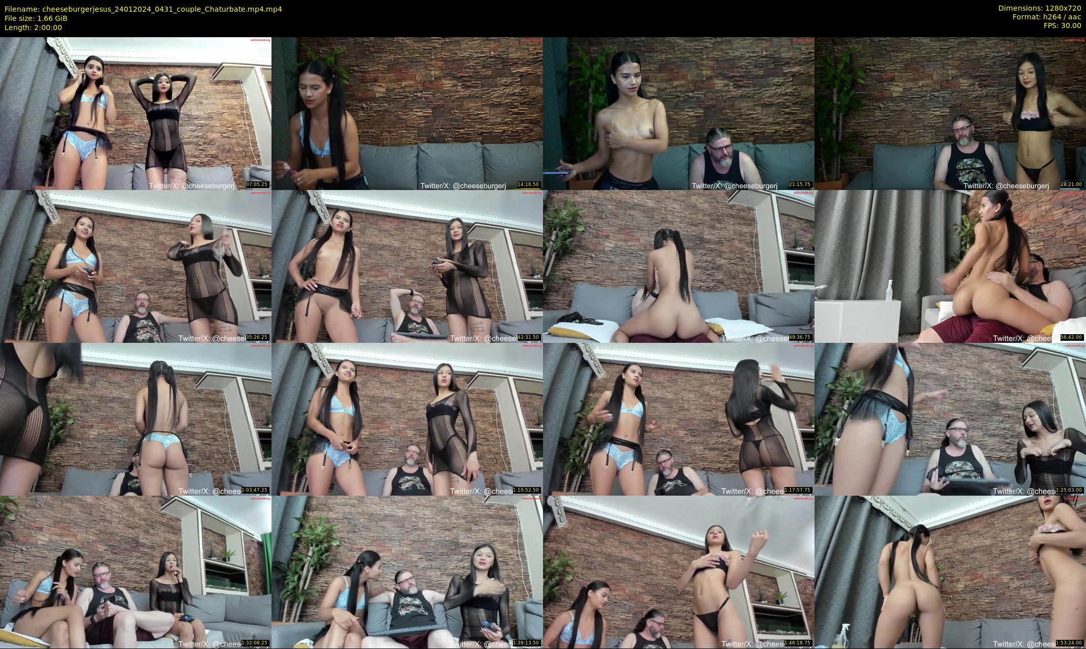 cheeseburgerjesus — 120 minute Chaturbate couple cam show recording, 720p, Jan 24, 2024