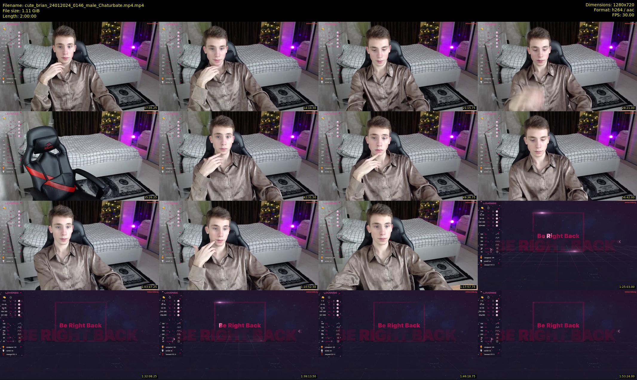 cute_brian — 120 minute Chaturbate male cam show recording, 720p, Jan 24, 2024