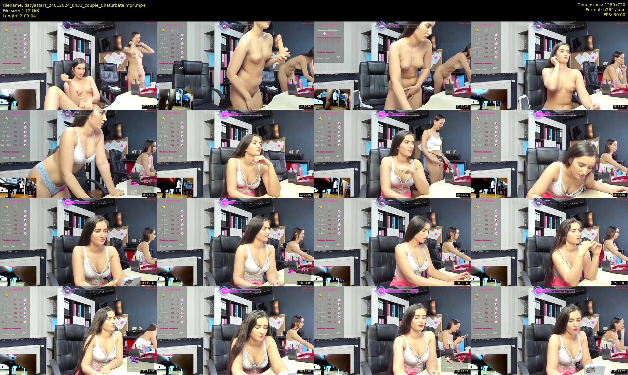 daryastars — 121 minute Chaturbate couple cam show recording, 720p, Jan 24, 2024