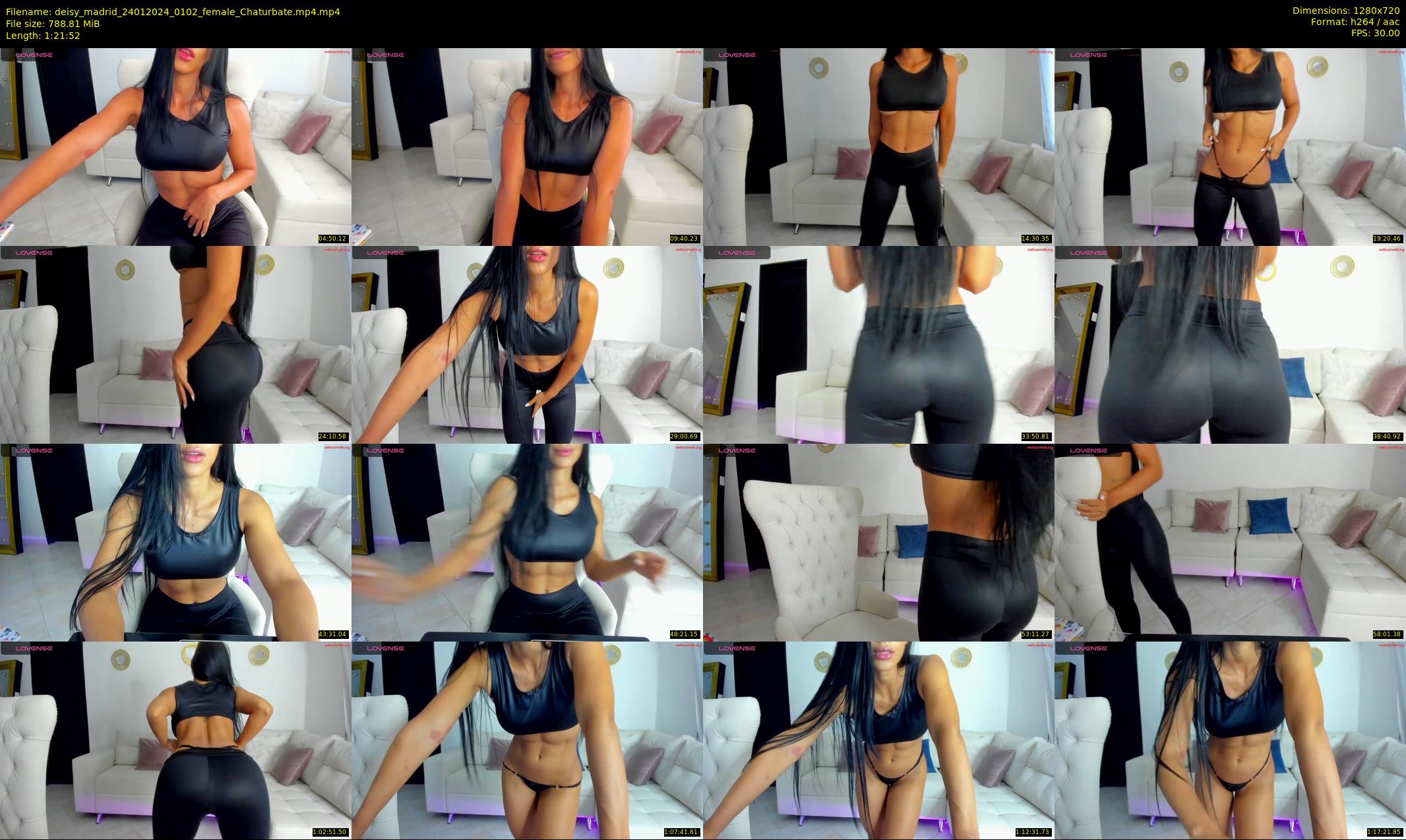 deisy_madrid — 82 minute Chaturbate female cam show recording, 720p, Jan 24, 2024