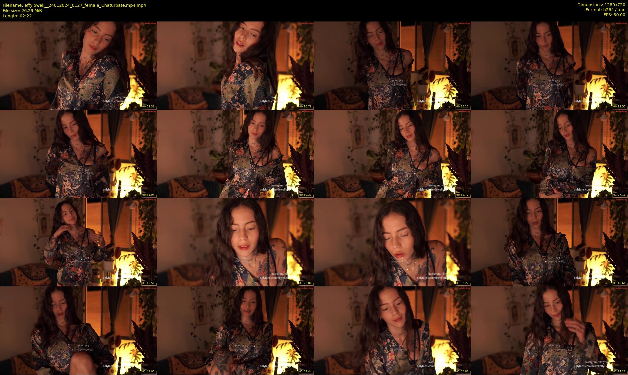 effylowell_ — 3 minute Chaturbate female cam show recording, 720p, Jan 24, 2024