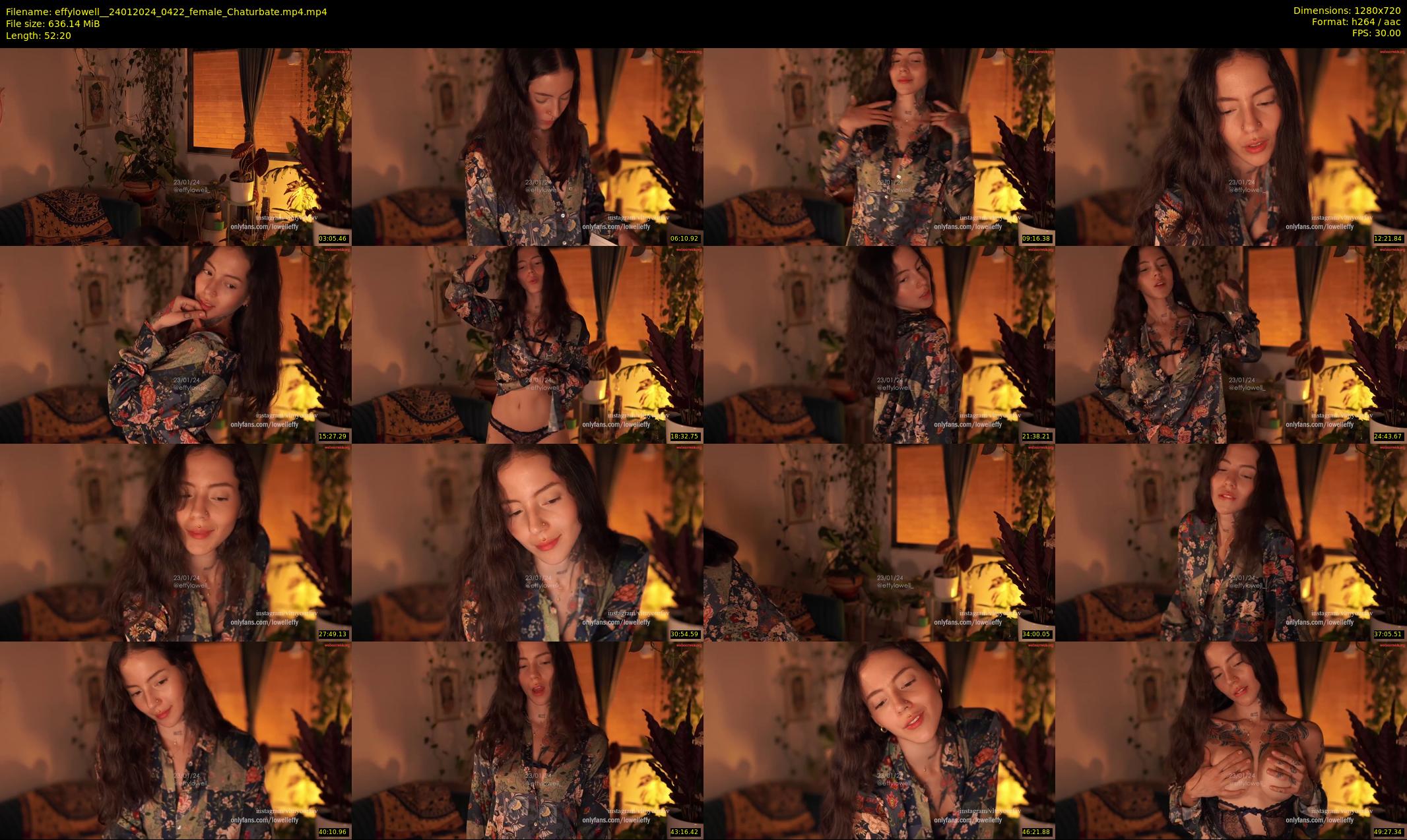 effylowell_ — 53 minute Chaturbate female cam show recording, 720p, Jan 24, 2024