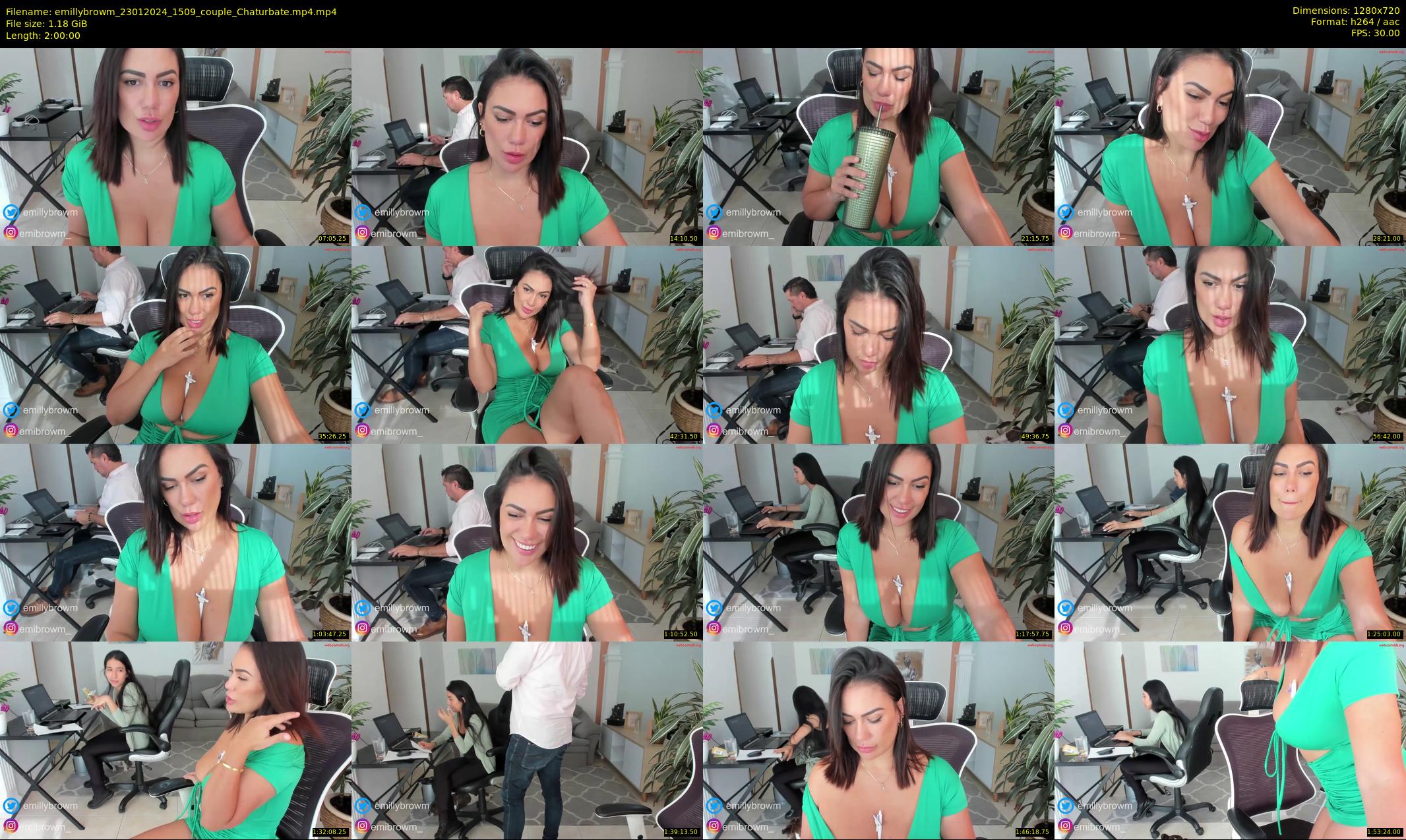 emillybrowm — 120 minute Chaturbate couple cam show recording, 720p, Jan 23, 2024