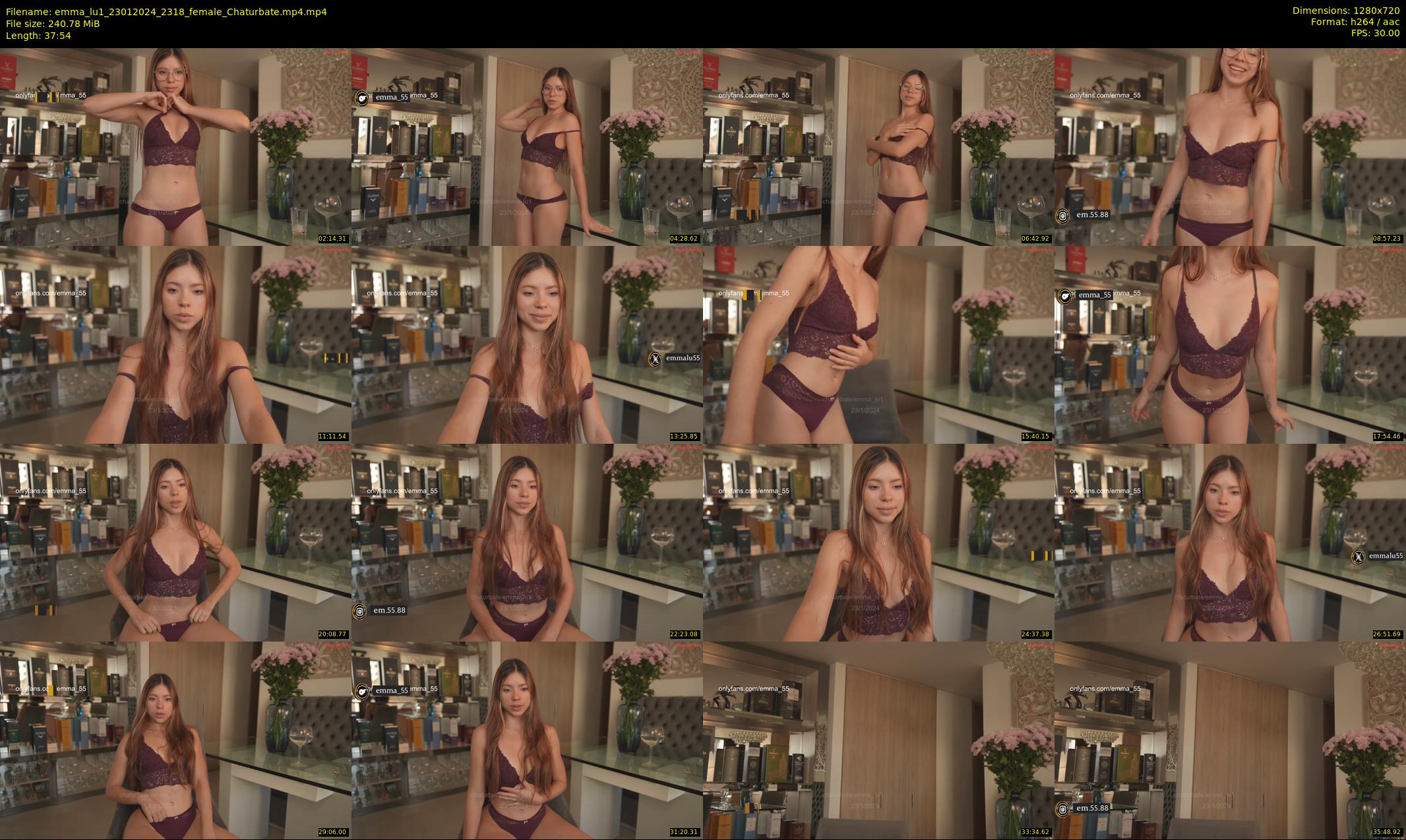 emma_lu1 — 38 minute Chaturbate female cam show recording, 720p, Jan 23, 2024