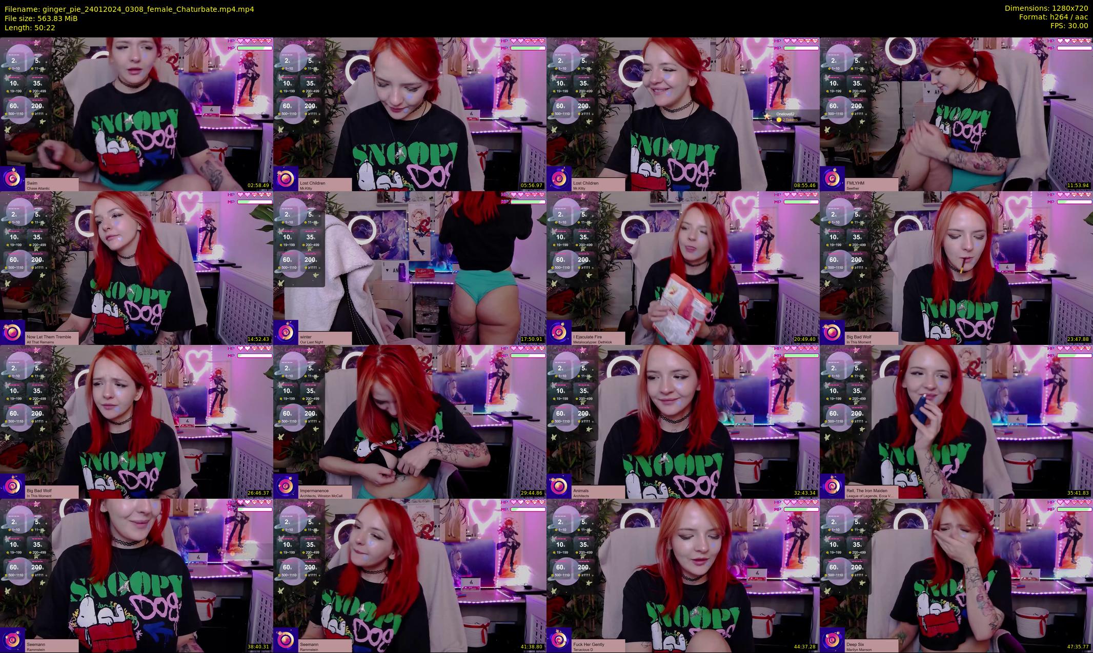 ginger_pie — 51 minute Chaturbate female cam show recording, 720p, Jan 24, 2024