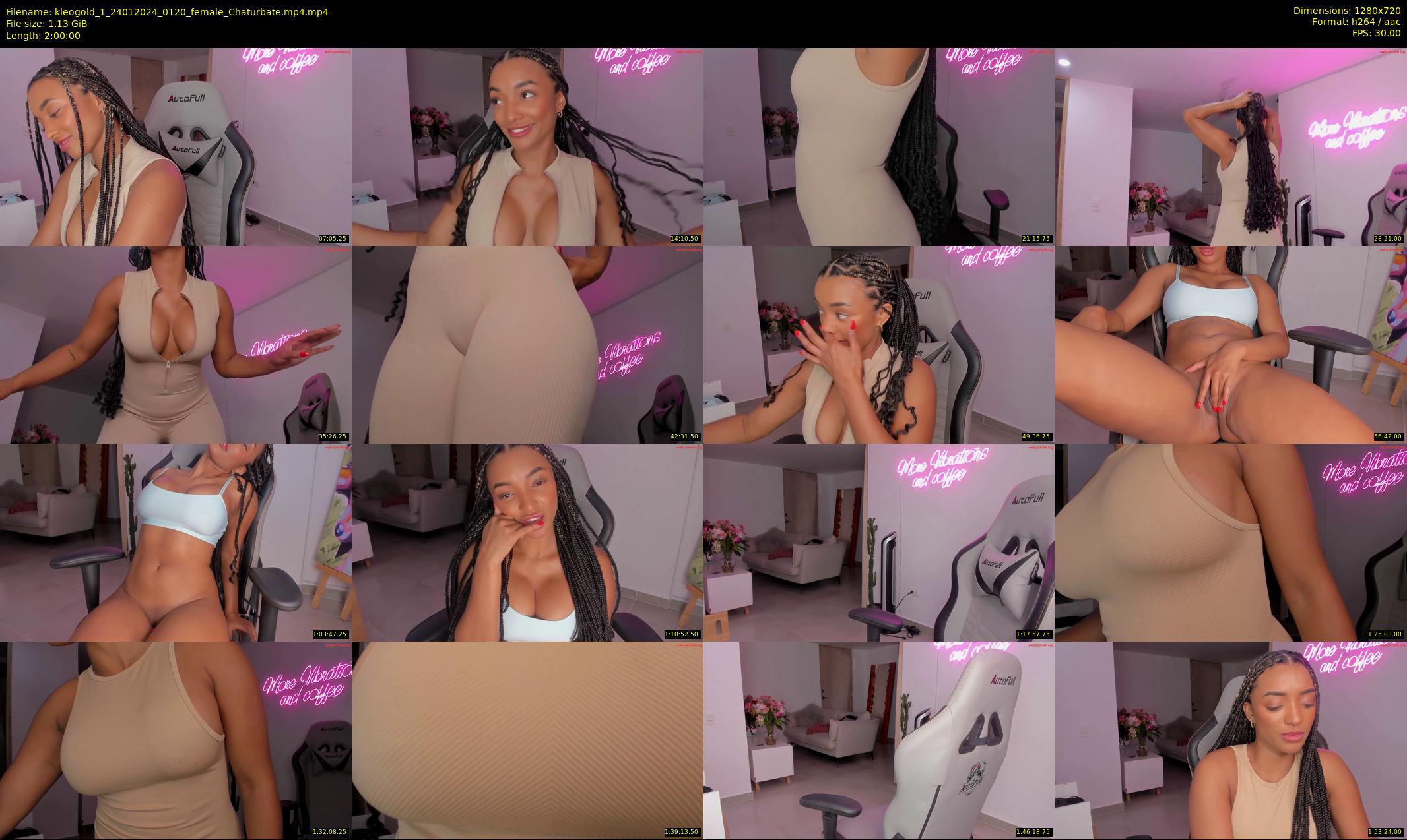 kleogold_1 — 120 minute Chaturbate female cam show recording, 720p, Jan 24, 2024