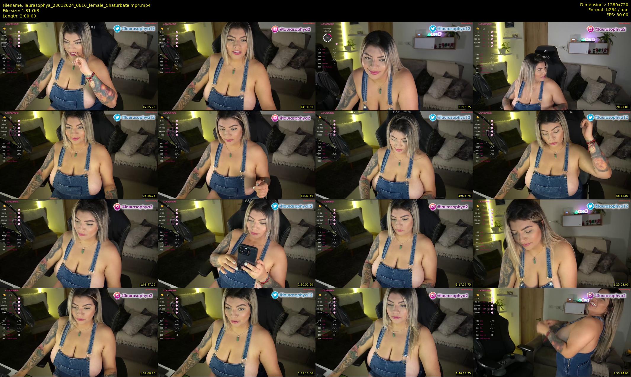 laurasophya — 120 minute Chaturbate female cam show recording, 720p, Jan 23, 2024