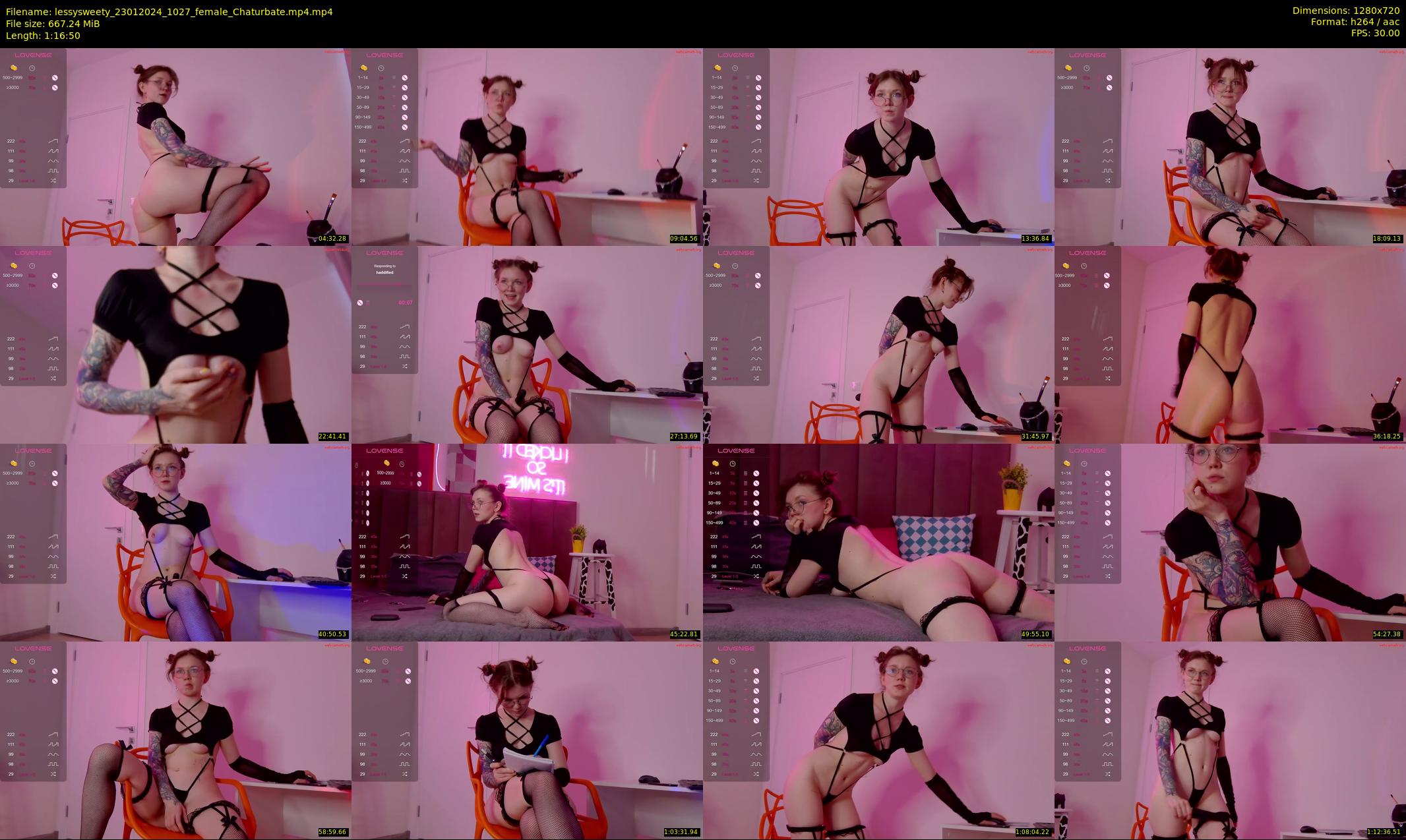 lessysweety — 77 minute Chaturbate female cam show recording, 720p, Jan 23, 2024