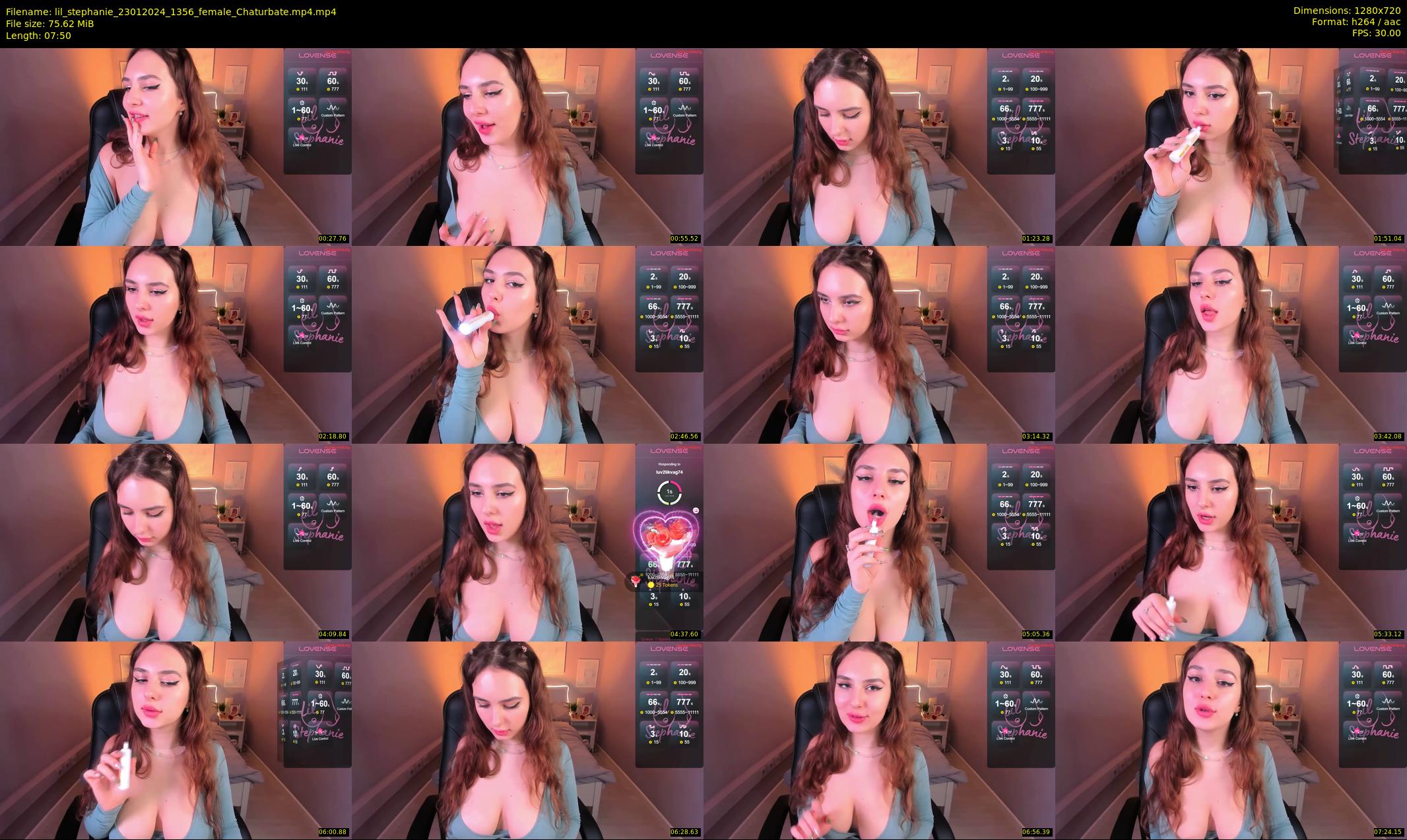lil_stephanie — 8 minute Chaturbate female cam show recording, 720p, Jan 23, 2024