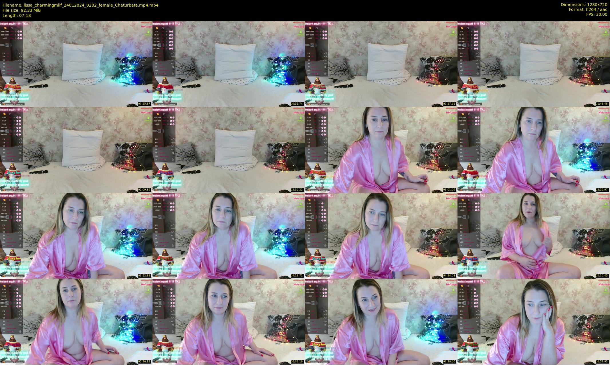lissa_charmingmilf — 8 minute Chaturbate female cam show recording, 720p, Jan 24, 2024
