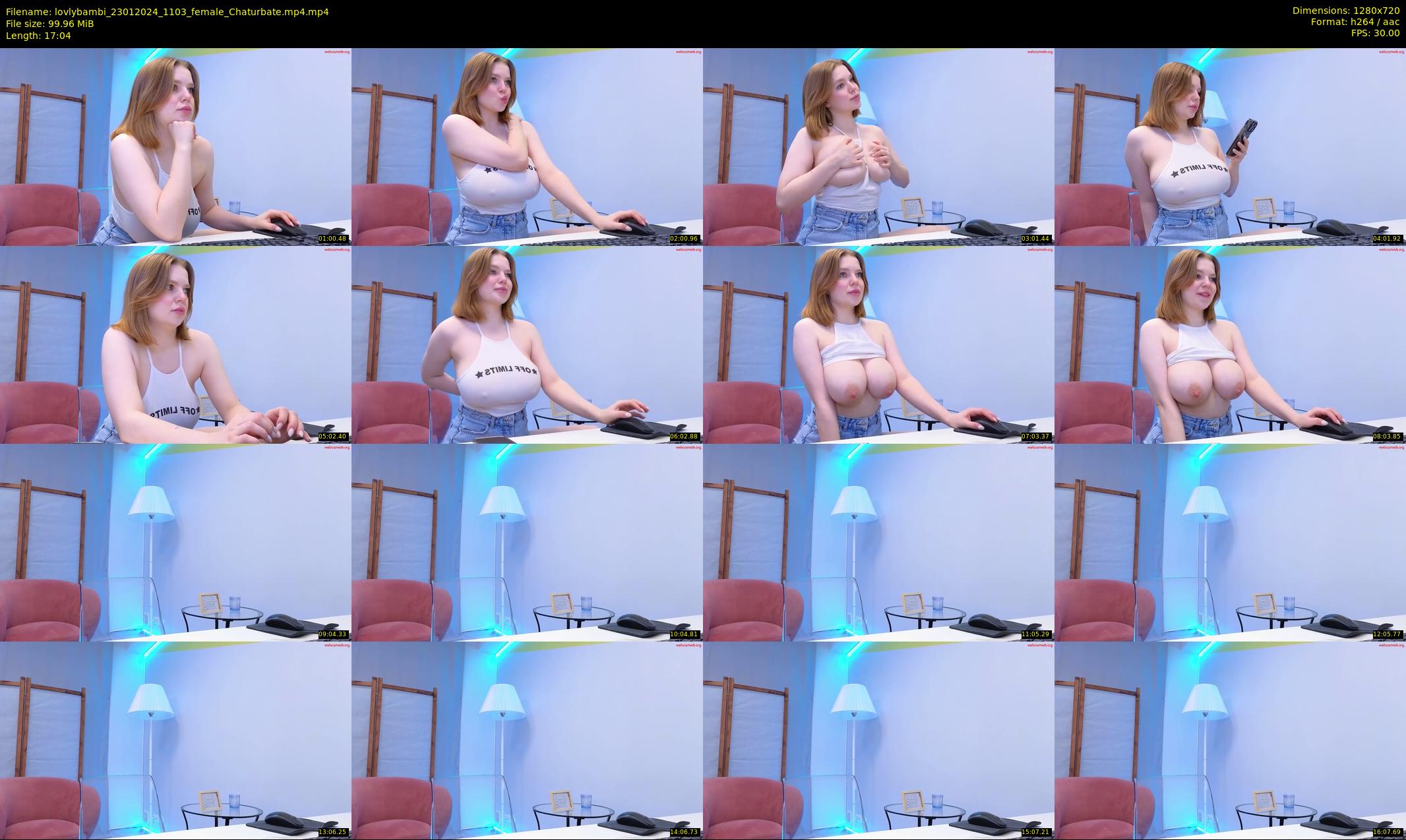 lovlybambi — 18 minute Chaturbate female cam show recording, 720p, Jan 23, 2024