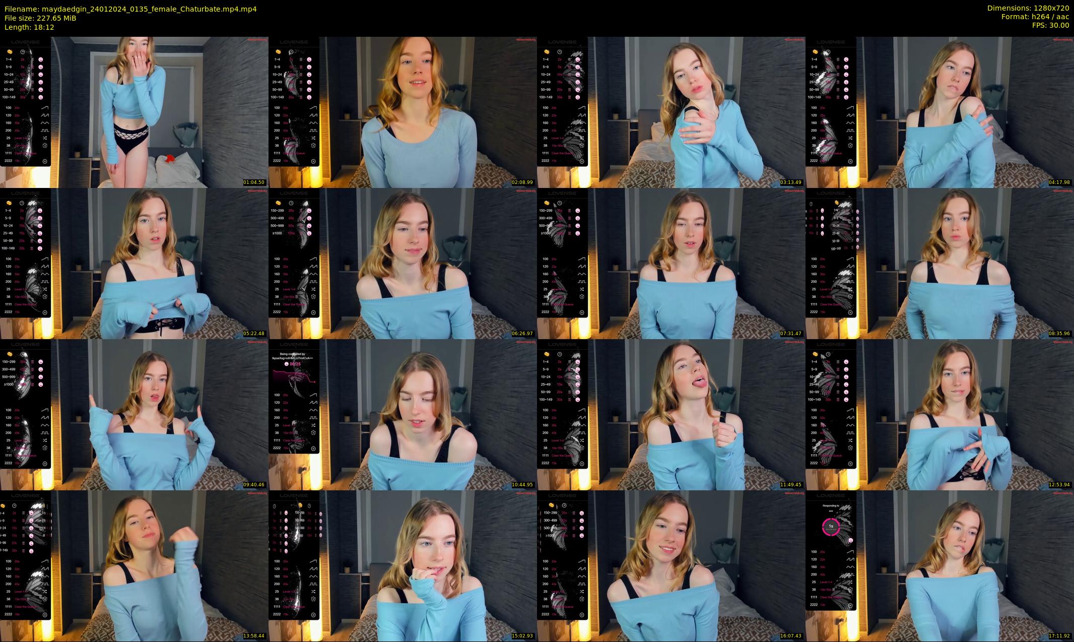 maydaedgin — 19 minute Chaturbate female cam show recording, 720p, Jan 24, 2024
