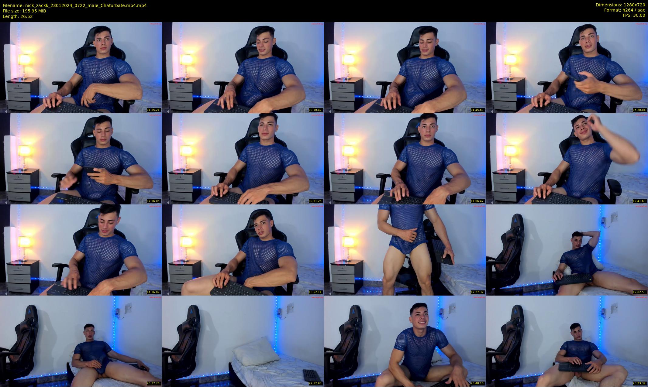 nick_zackk — 27 minute Chaturbate male cam show recording, 720p, Jan 23, 2024