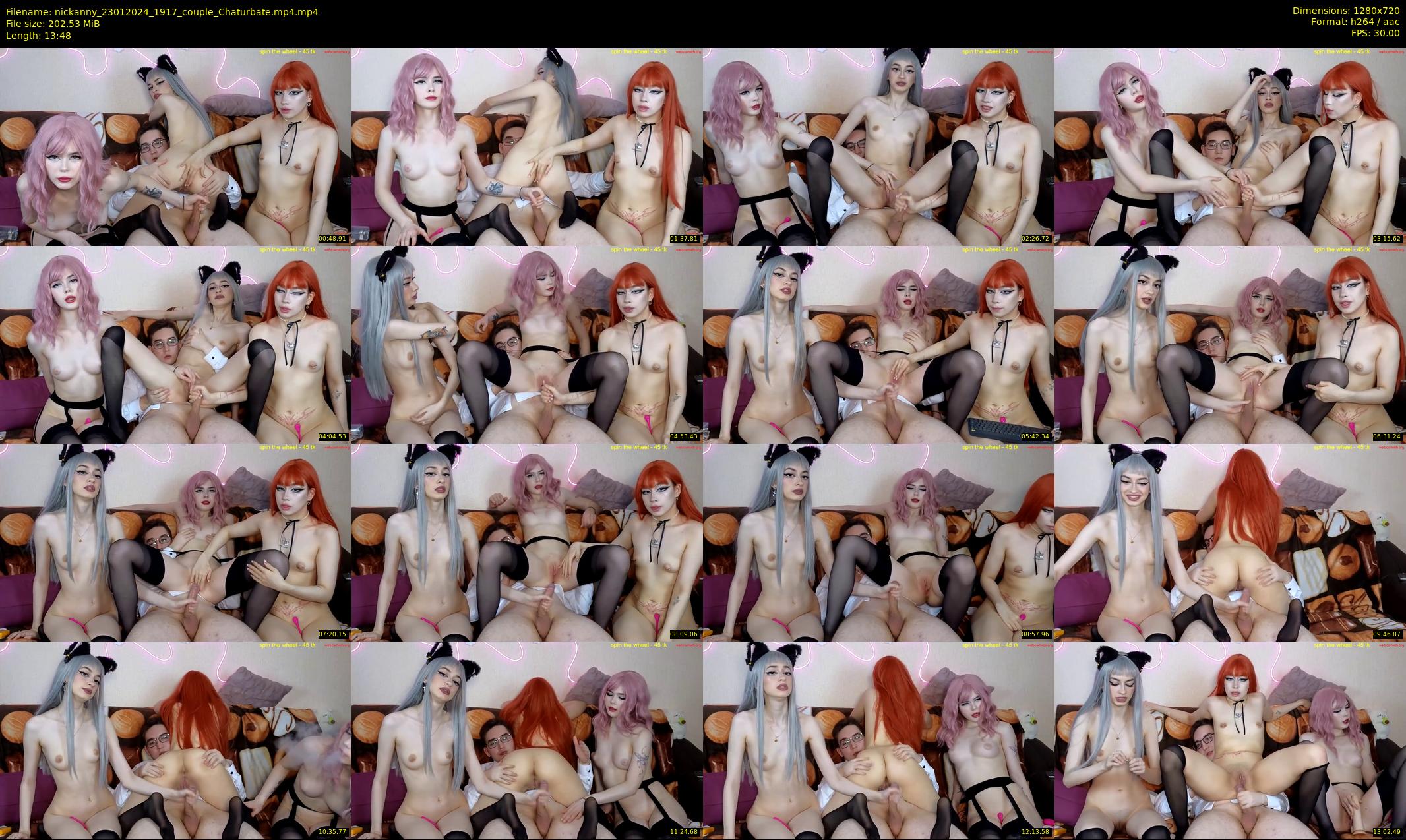 nickanny — 14 minute Chaturbate couple cam show recording, 720p, Jan 23, 2024