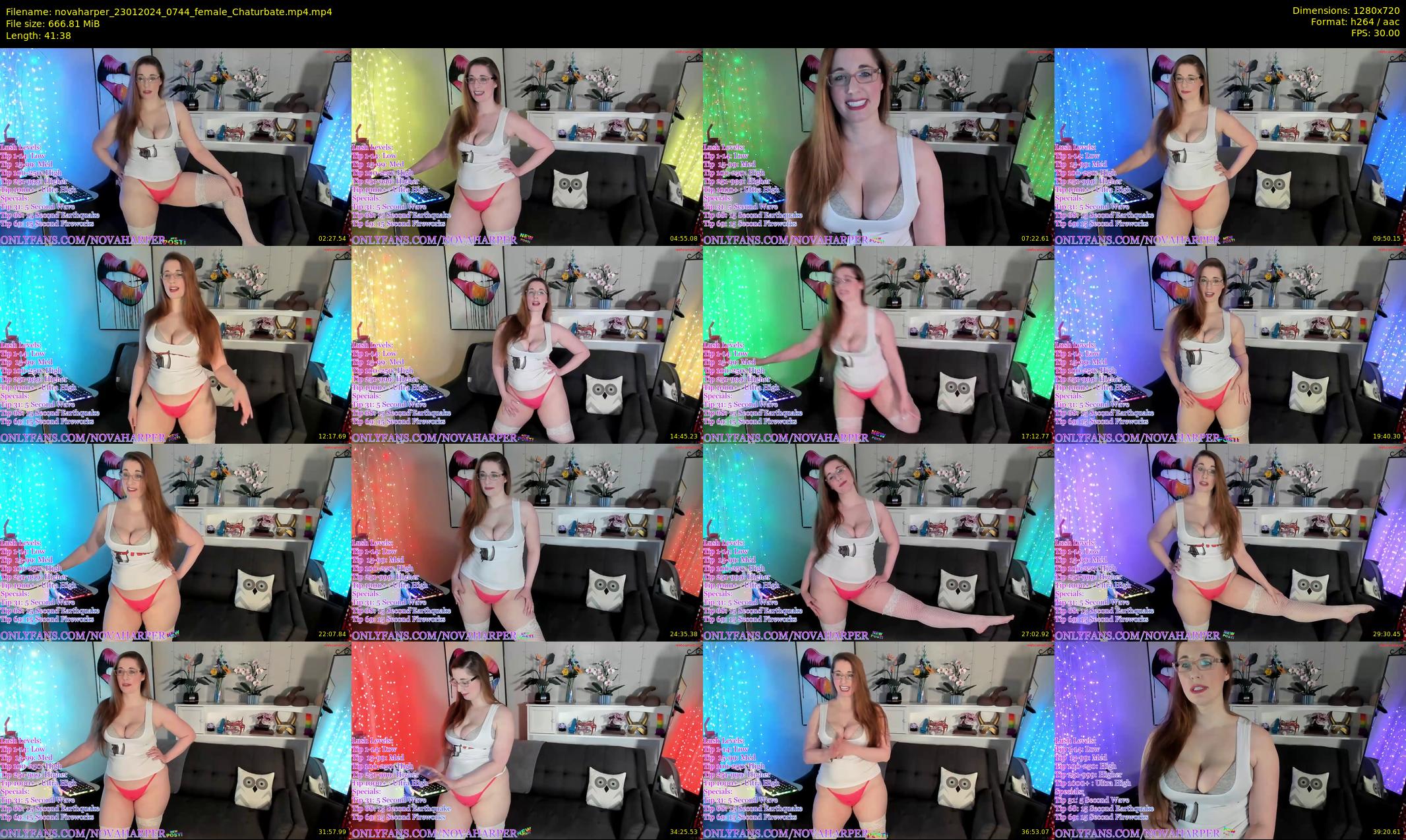novaharper — 42 minute Chaturbate female cam show recording, 720p, Jan 23, 2024