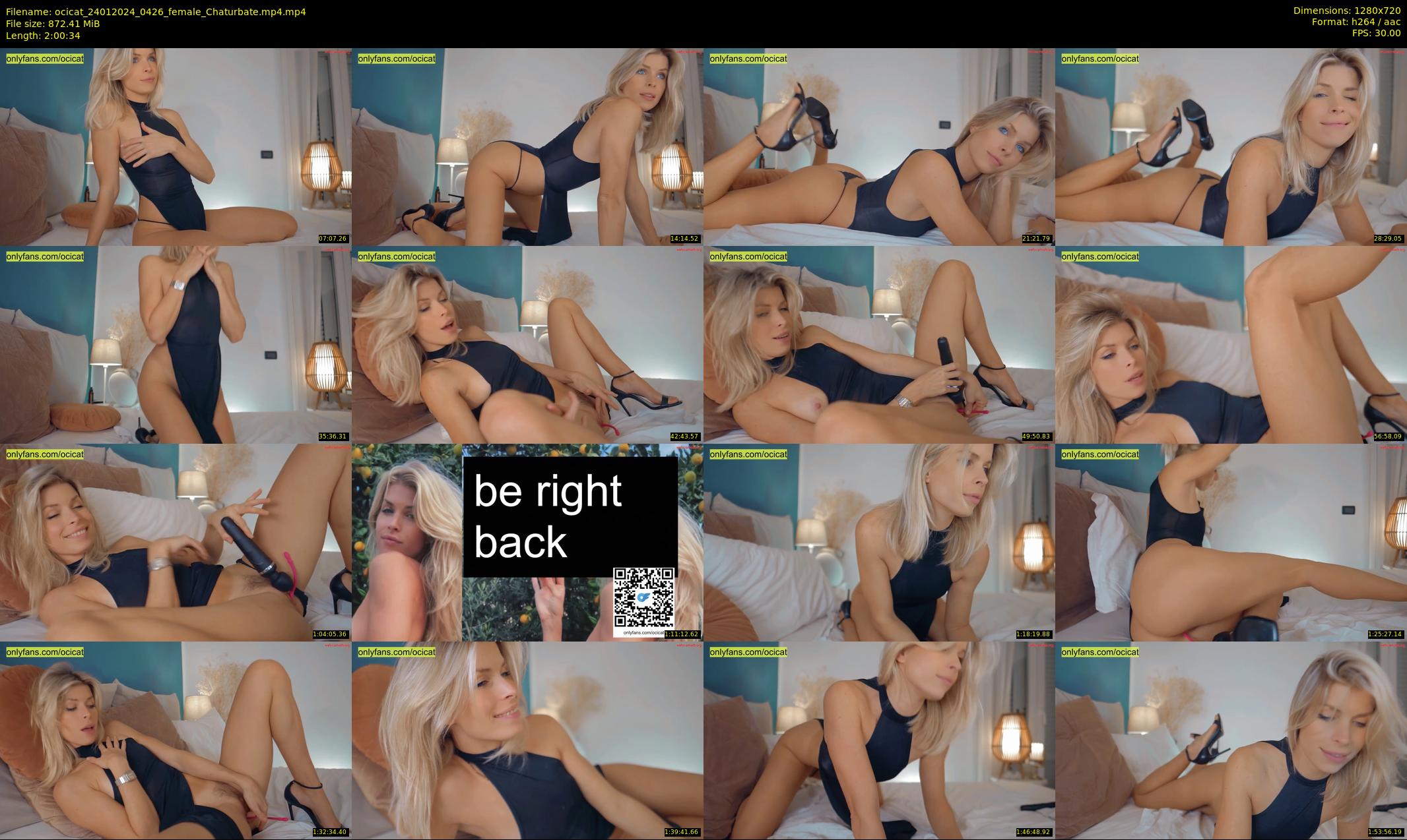 ocicat — 121 minute Chaturbate female cam show recording, 720p, Jan 24, 2024