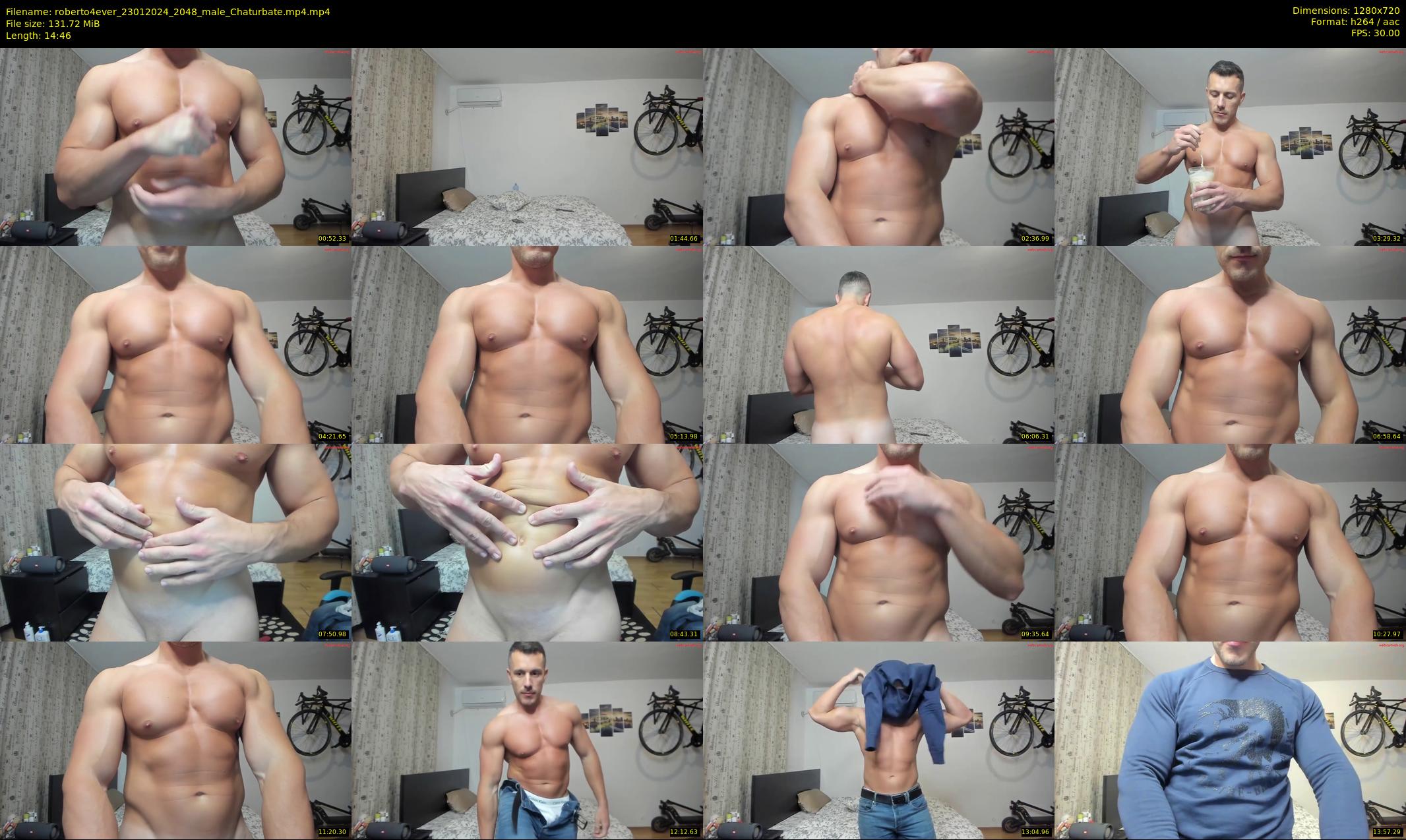 roberto4ever — 15 minute Chaturbate male cam show recording, 720p, Jan 23, 2024