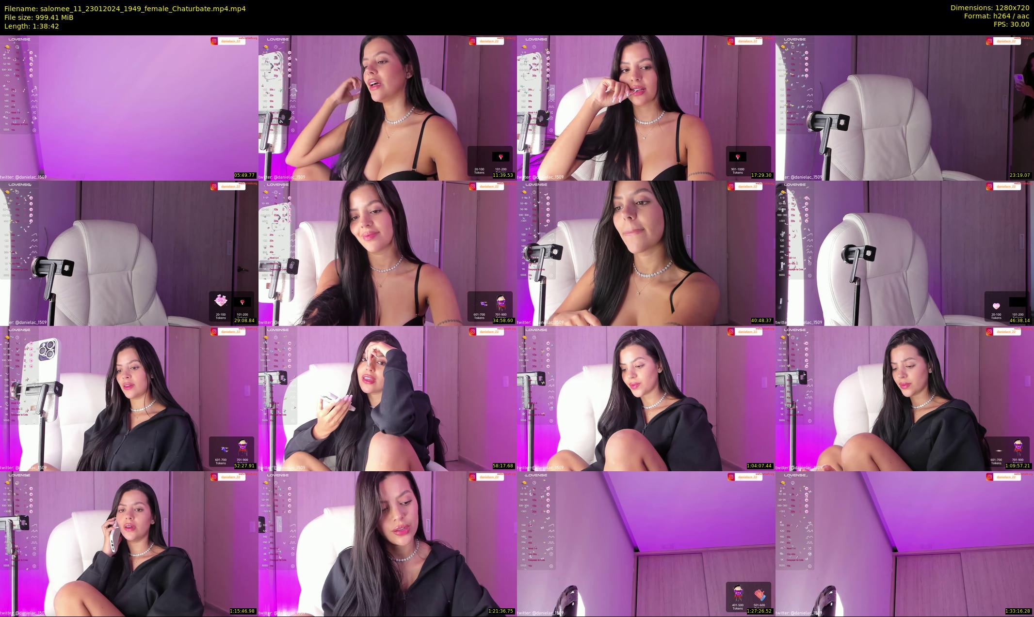 salomee_11 — 99 minute Chaturbate female cam show recording, 720p, Jan 23, 2024