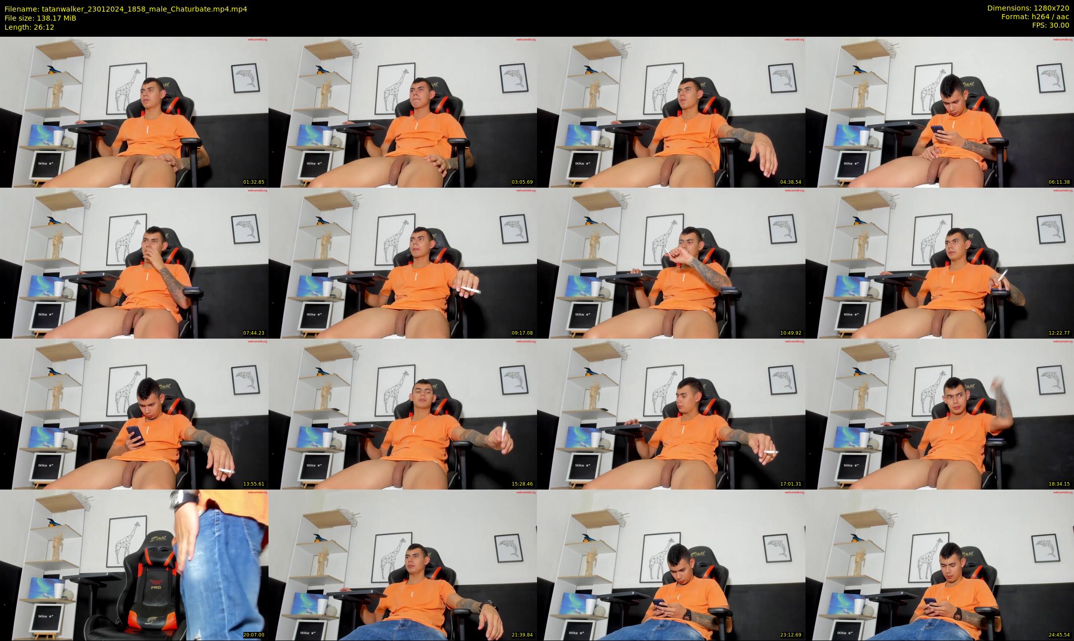 tatanwalker — 27 minute Chaturbate male cam show recording, 720p, Jan 23, 2024