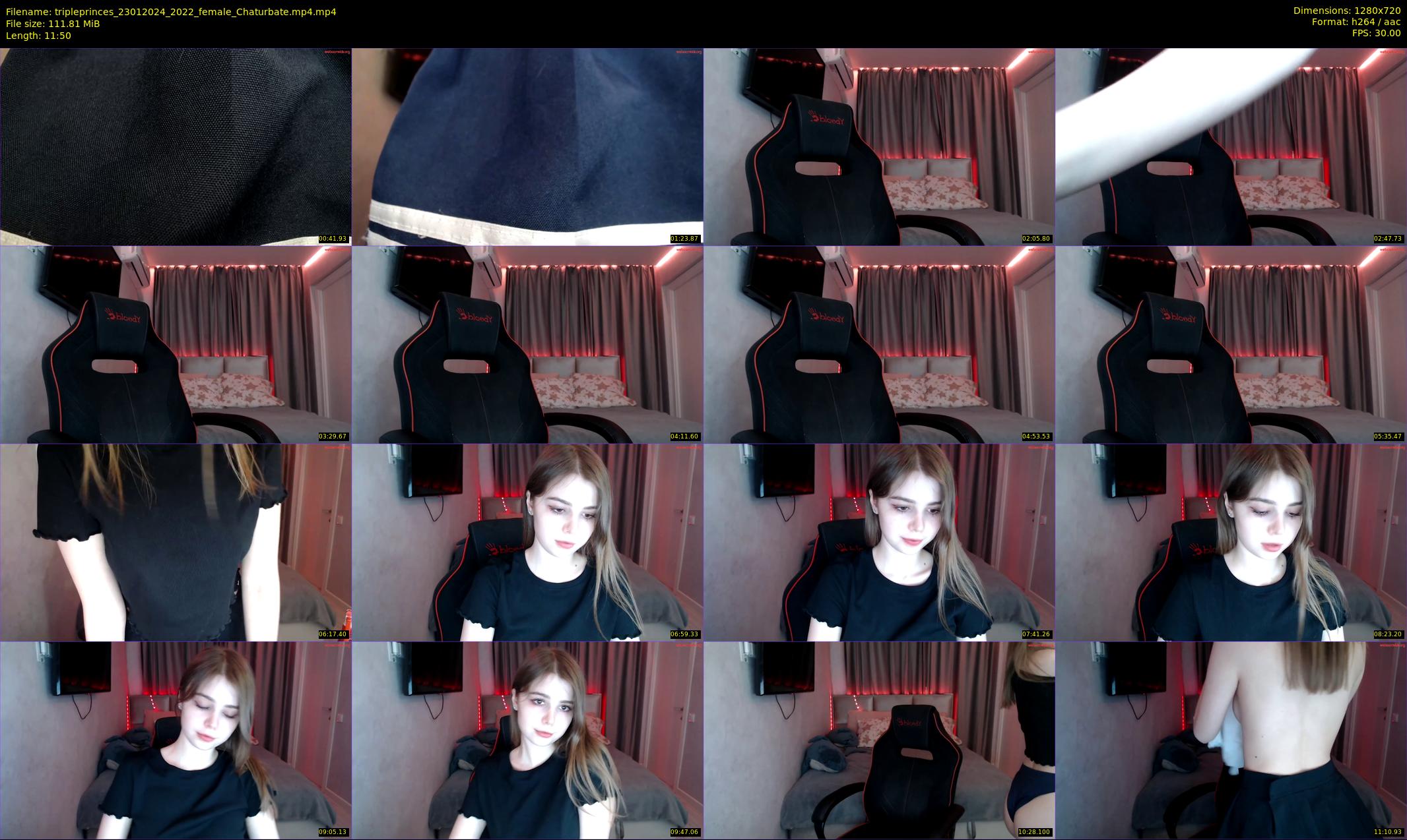tripleprinces — 12 minute Chaturbate female cam show recording, 720p, Jan 23, 2024