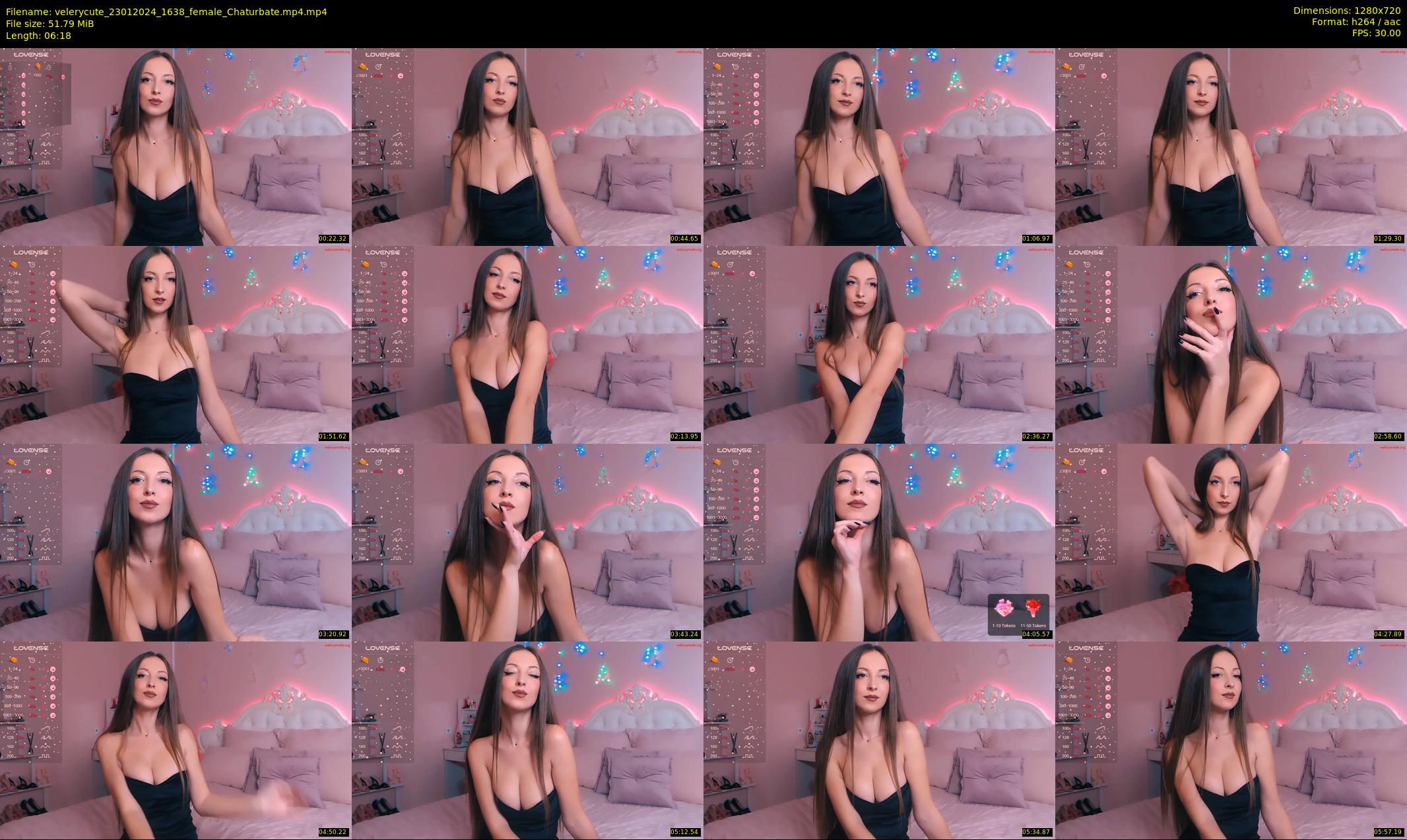 velerycute — 7 minute Chaturbate female cam show recording, 720p, Jan 23, 2024