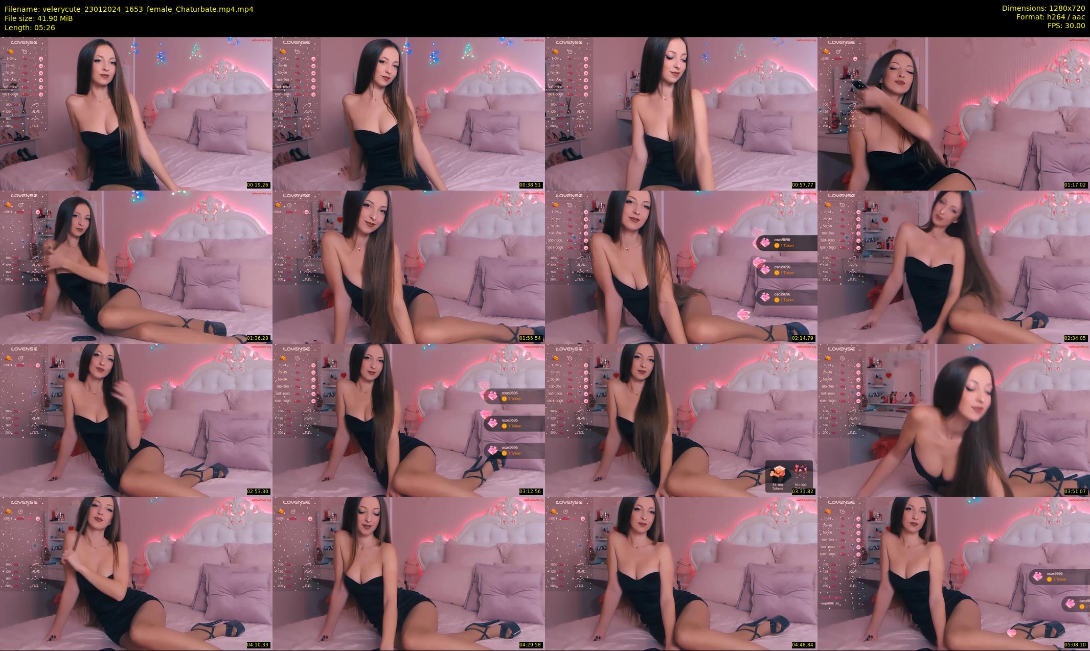 velerycute — 6 minute Chaturbate female cam show recording, 720p, Jan 23, 2024