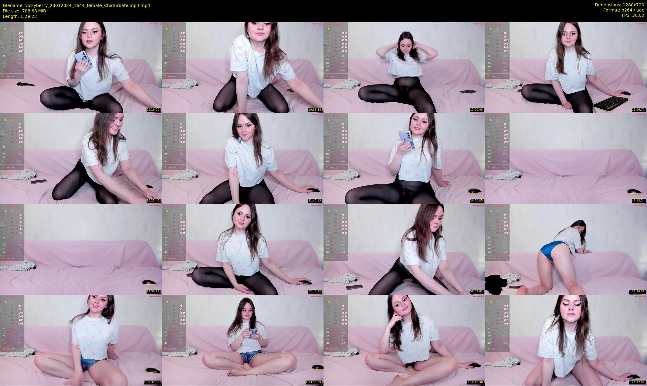 vickyberry — 90 minute Chaturbate female cam show recording, 720p, Jan 23, 2024