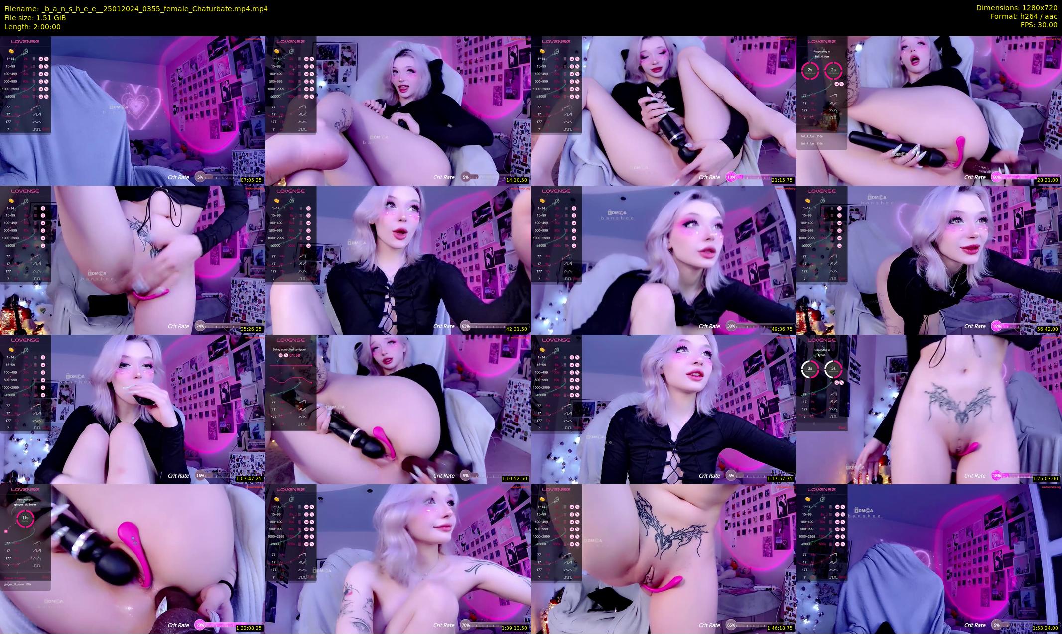 _b_a_n_s_h_e_e_ — 120 minute Chaturbate female cam show recording, 720p, Jan 25, 2024