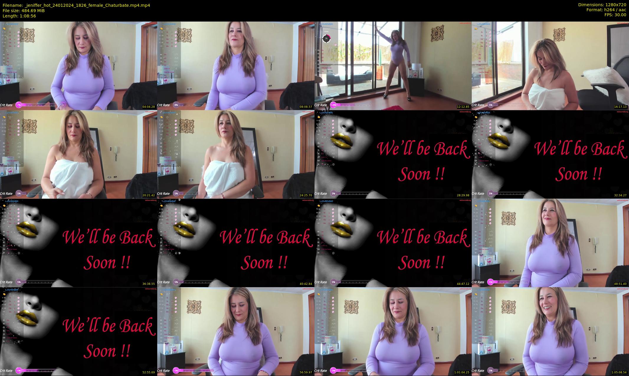 _jeniffer_hot — 69 minute Chaturbate female cam show recording, 720p, Jan 24, 2024