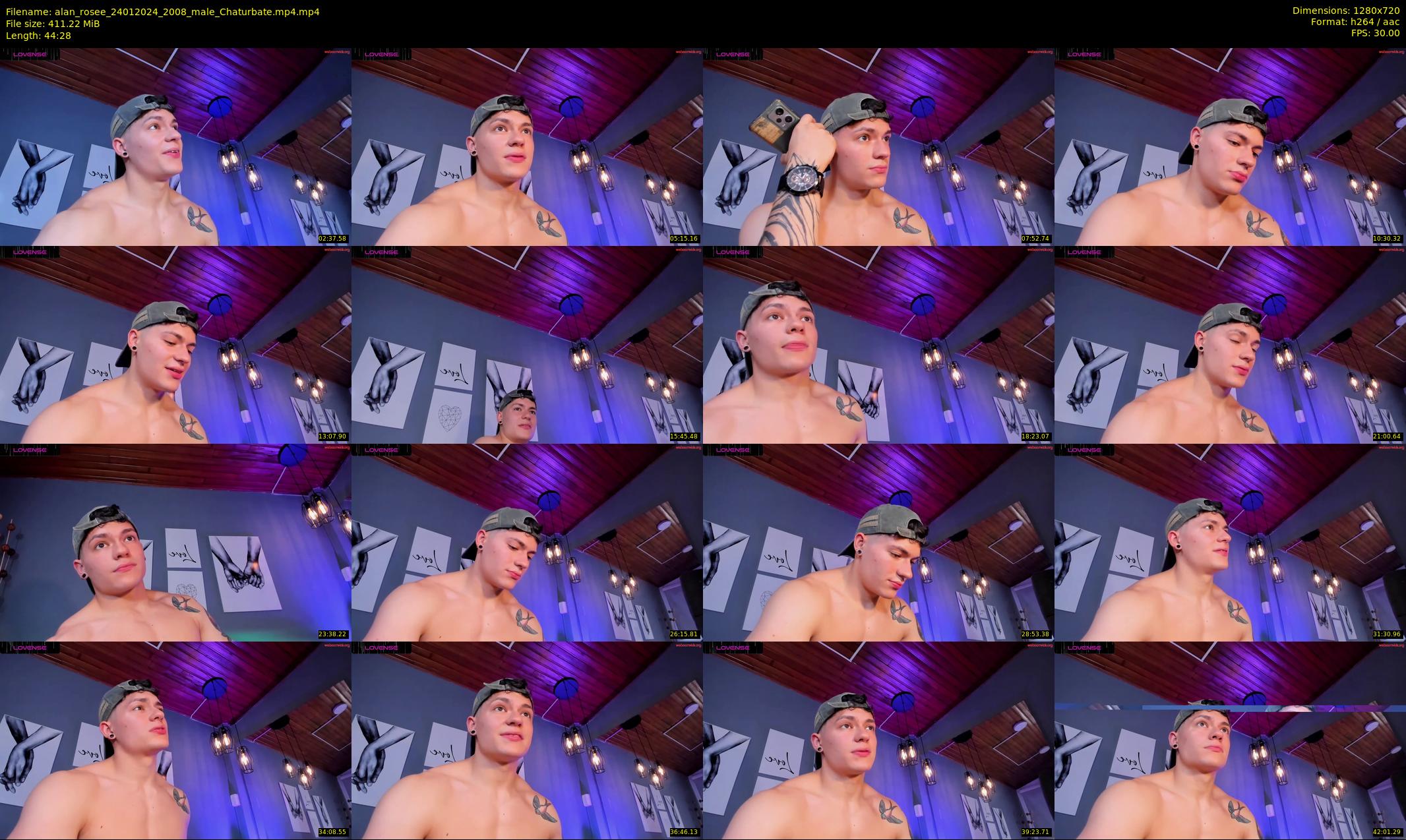 alan_rosee — 45 minute Chaturbate male cam show recording, 720p, Jan 24, 2024