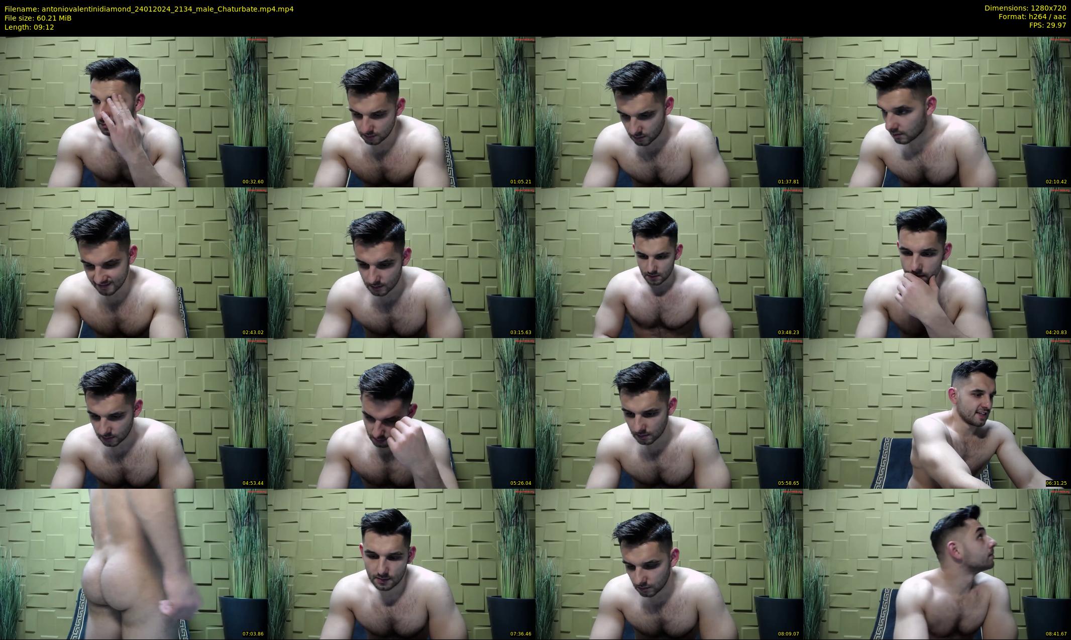 antoniovalentinidiamond — 10 minute Chaturbate male cam show recording, 720p, Jan 24, 2024