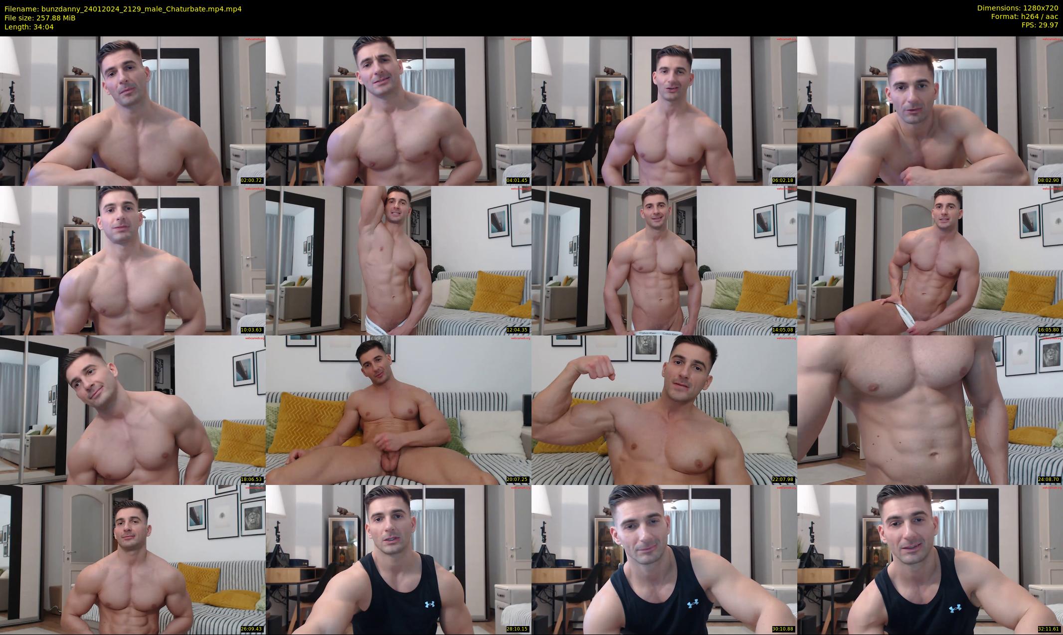 bunzdanny — 35 minute Chaturbate male cam show recording, 720p, Jan 24, 2024