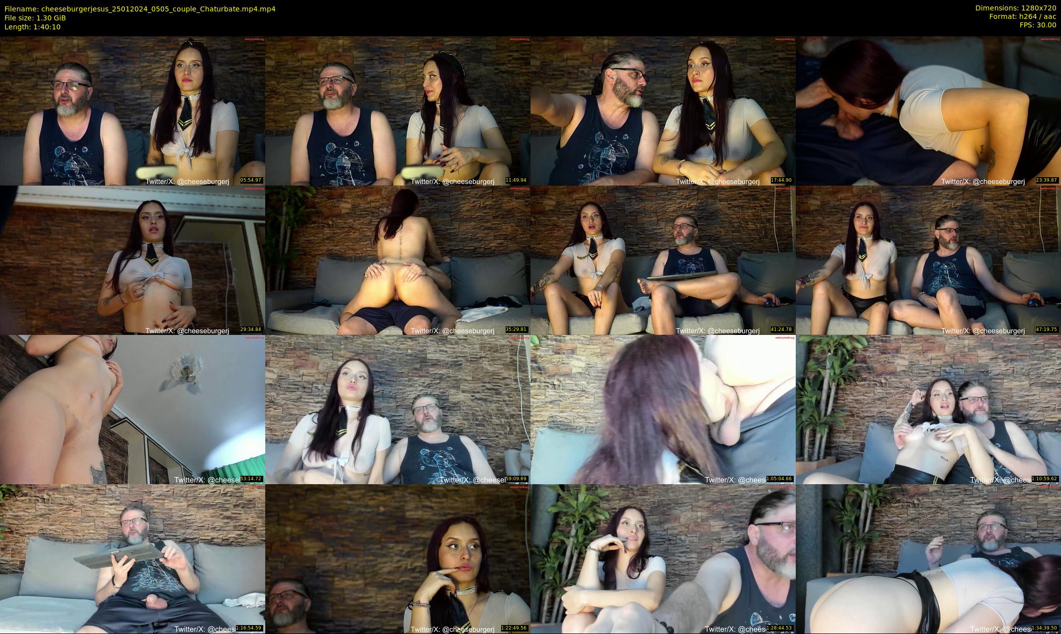 cheeseburgerjesus — 101 minute Chaturbate couple cam show recording, 720p, Jan 25, 2024