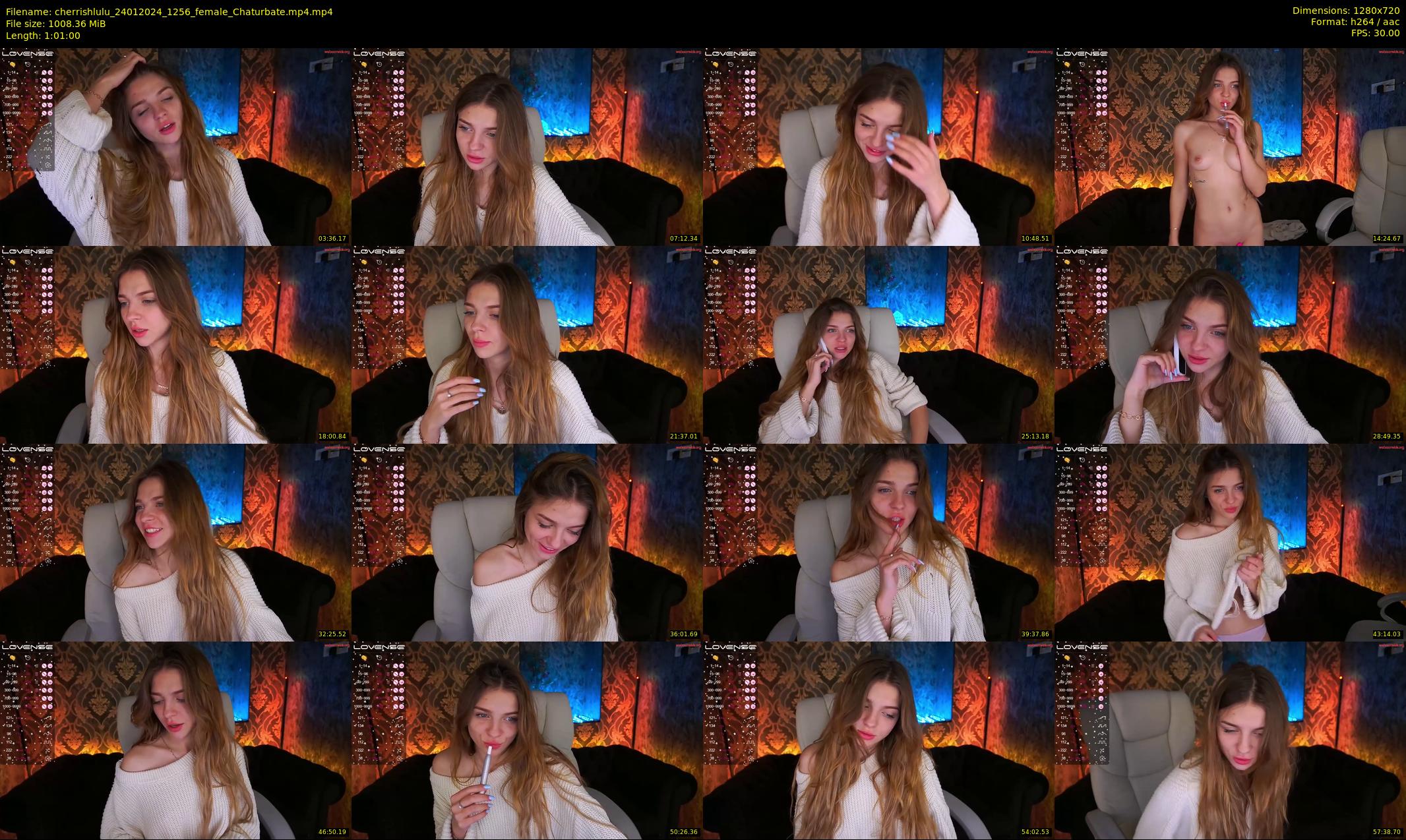 cherrishlulu — 61 minute Chaturbate female cam show recording, 720p, Jan 24, 2024