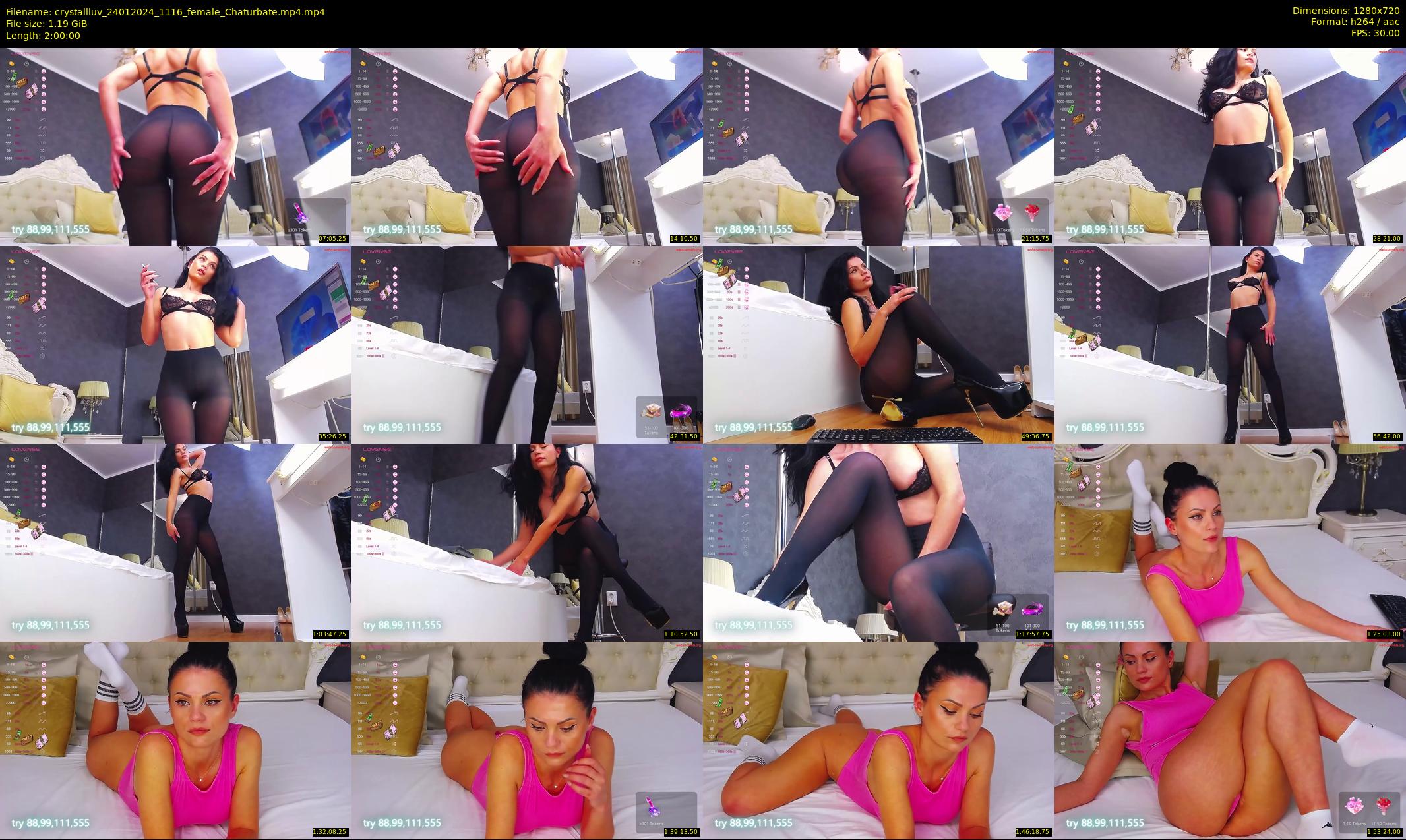 crystallluv — 120 minute Chaturbate female cam show recording, 720p, Jan 24, 2024