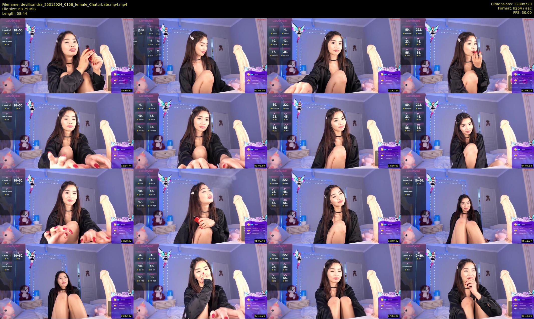devillsandra — 9 minute Chaturbate female cam show recording, 720p, Jan 25, 2024