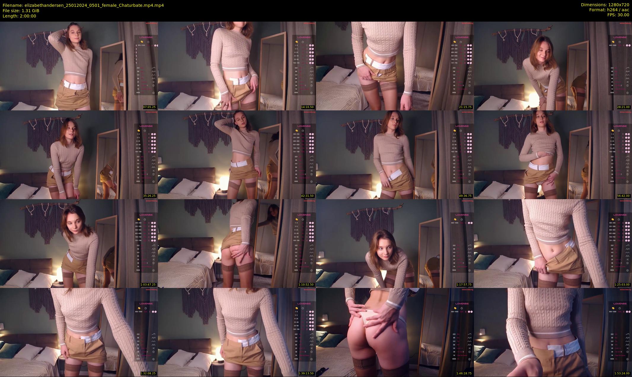 elizabethandersen — 120 minute Chaturbate female cam show recording, 720p, Jan 25, 2024