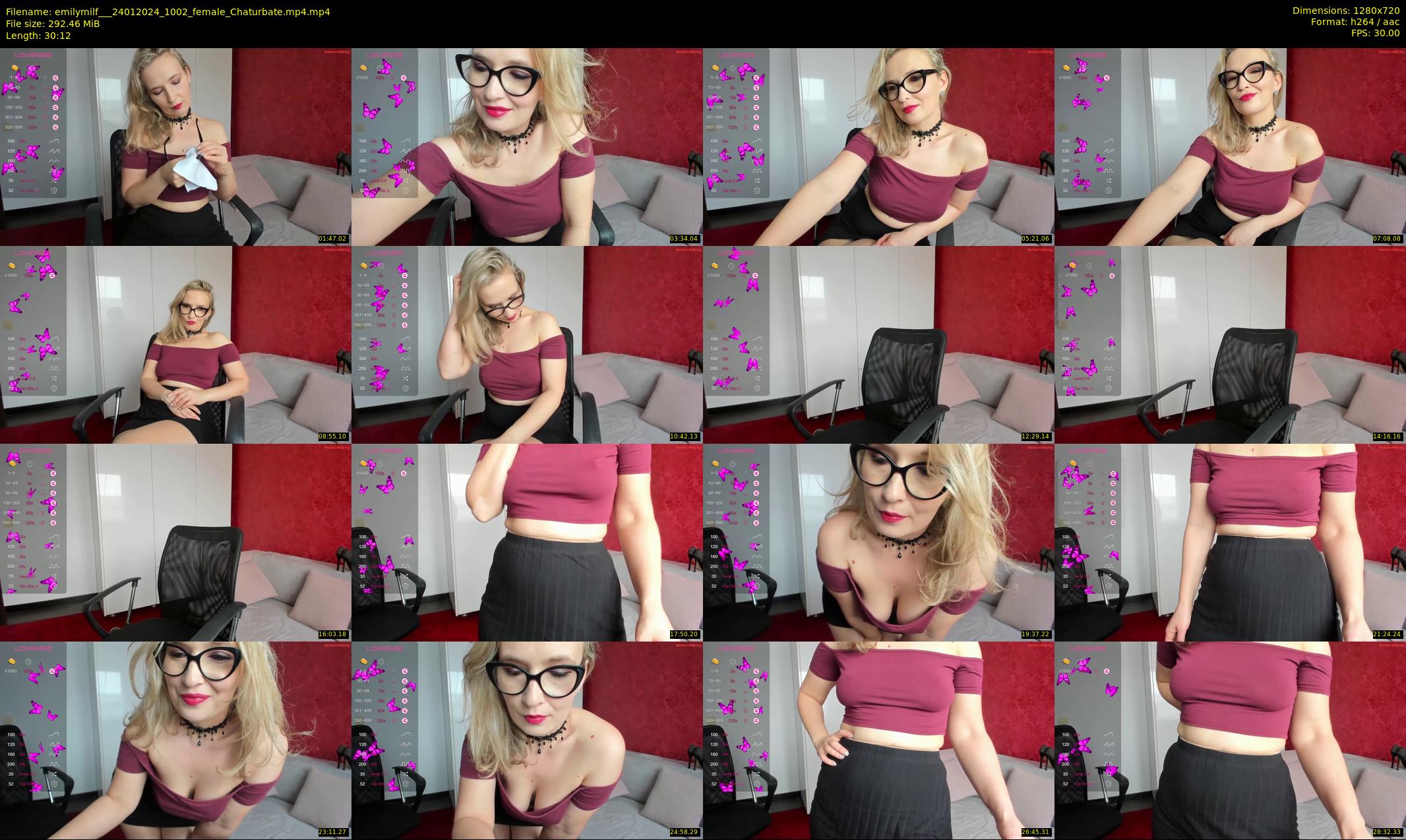 emilymilf__ — 31 minute Chaturbate female cam show recording, 720p, Jan 24, 2024