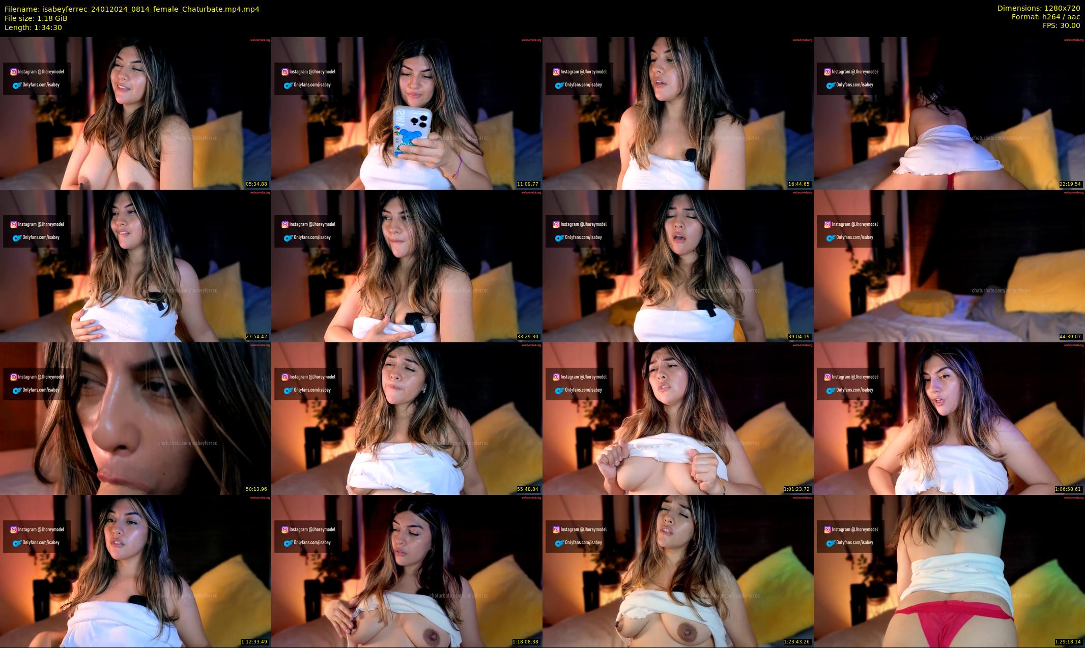 isabeyferrec — 95 minute Chaturbate female cam show recording, 720p, Jan 24, 2024