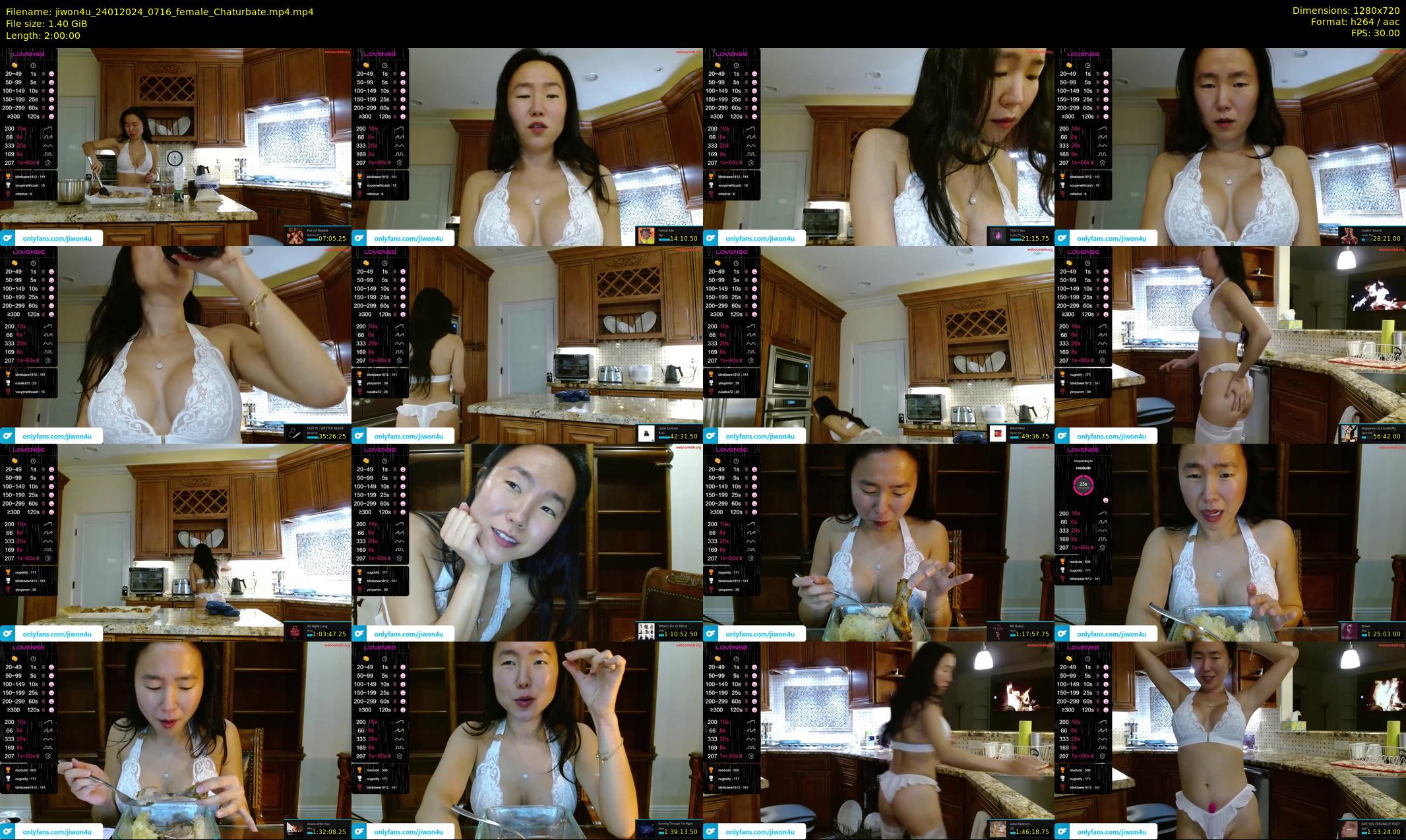 jiwon4u — 120 minute Chaturbate female cam show recording, 720p, Jan 24, 2024