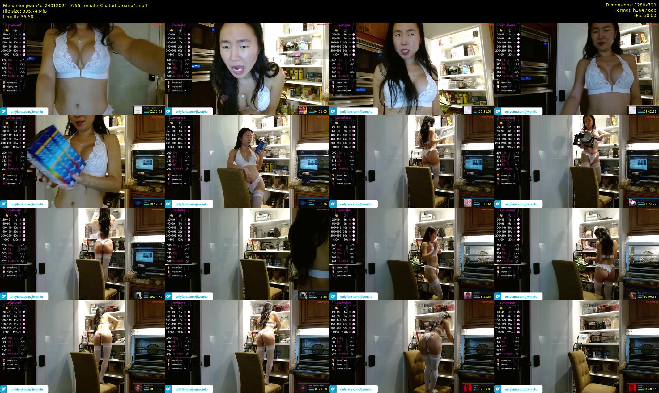 jiwon4u — 37 minute Chaturbate female cam show recording, 720p, Jan 24, 2024
