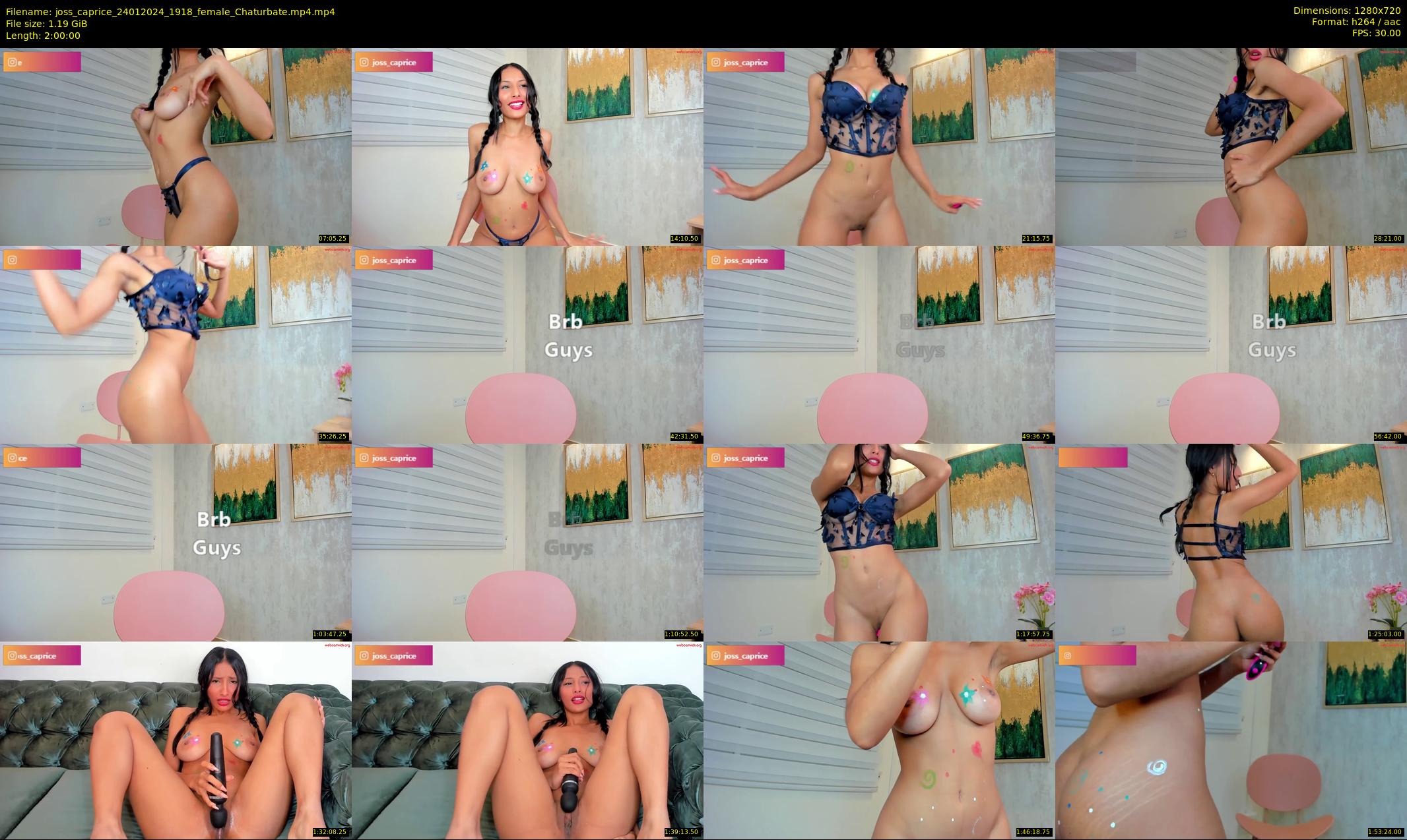 joss_caprice — 120 minute Chaturbate female cam show recording, 720p, Jan 24, 2024