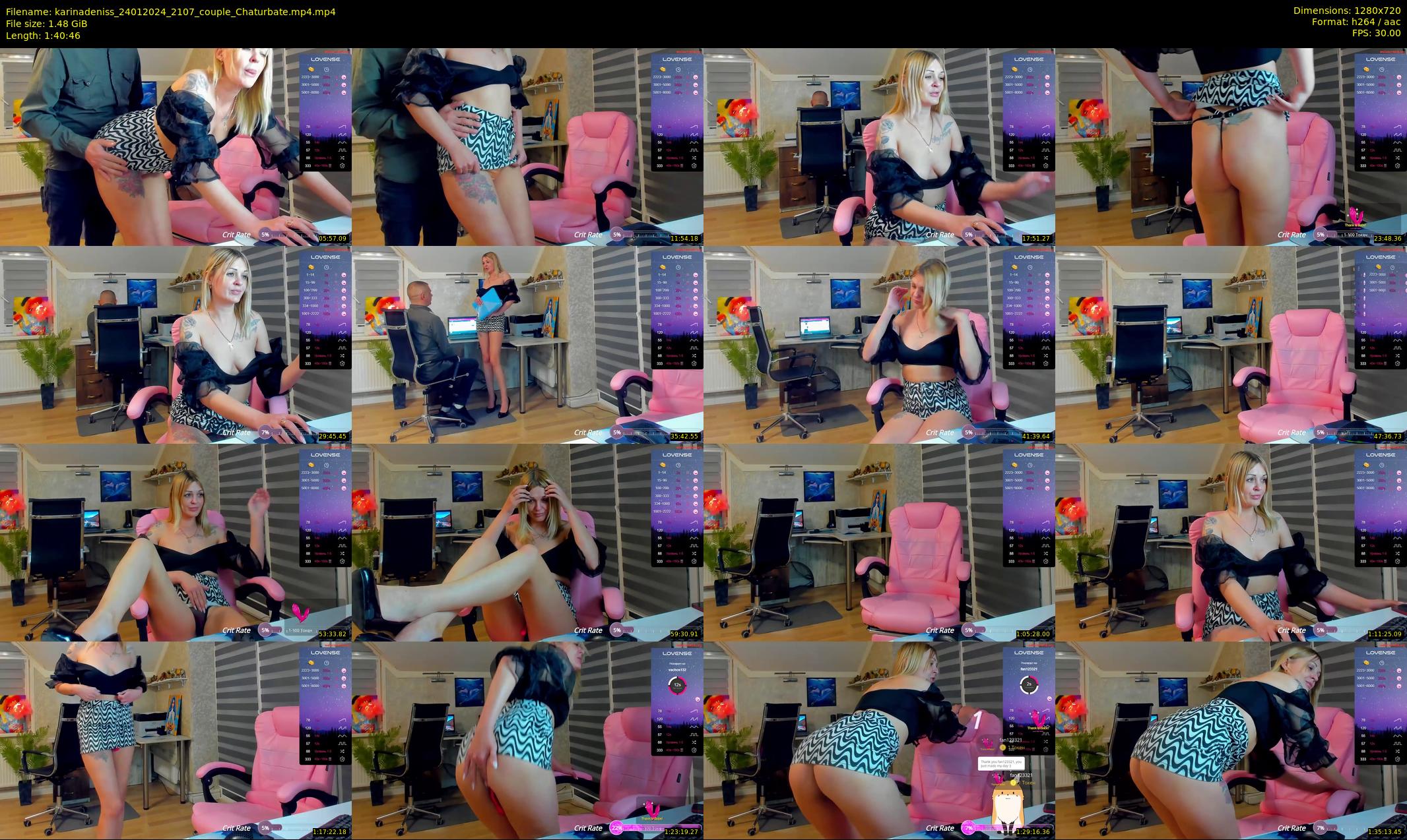 karinadeniss — 101 minute Chaturbate couple cam show recording, 720p, Jan 24, 2024