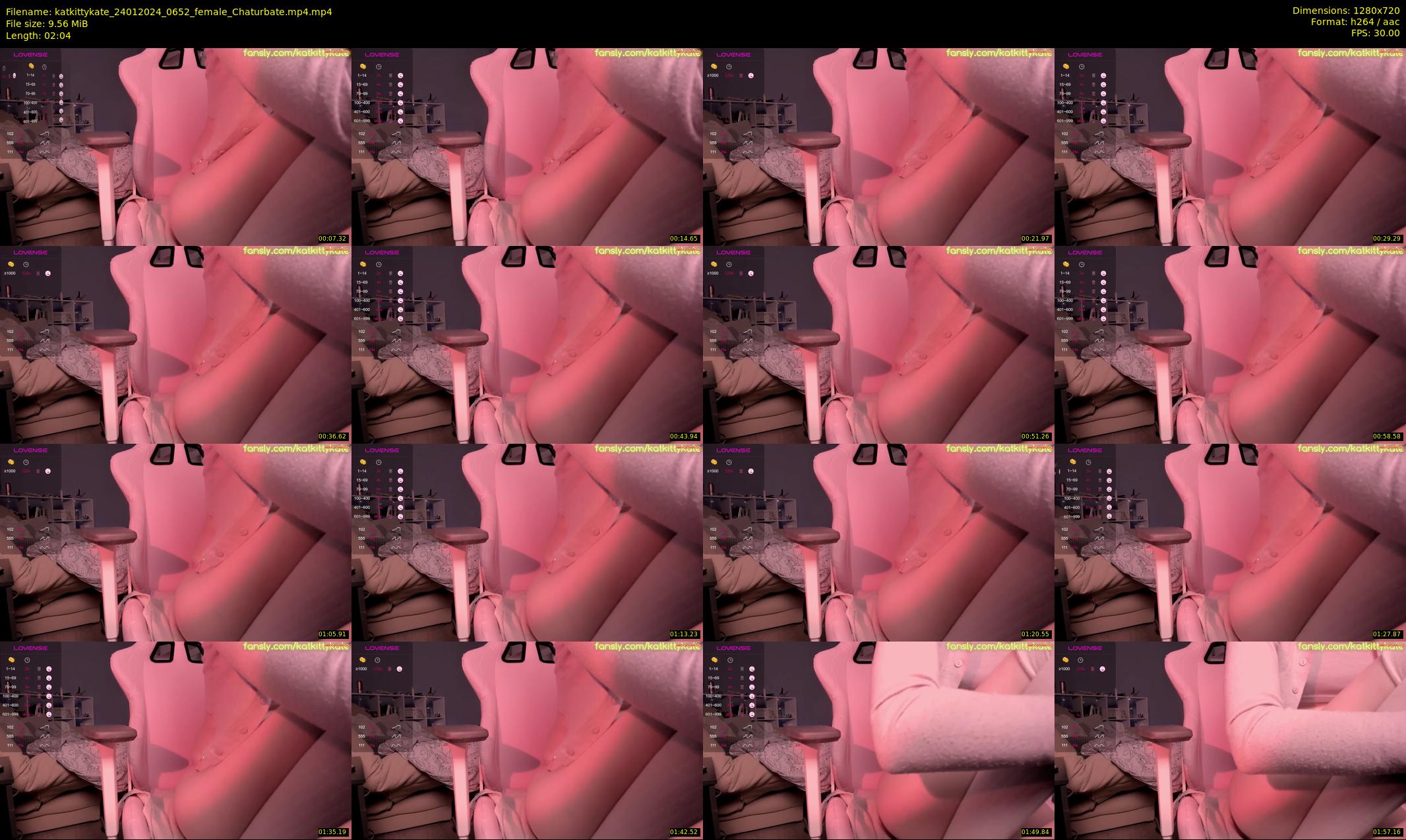 katkittykate — 3 minute Chaturbate female cam show recording, 720p, Jan 24, 2024