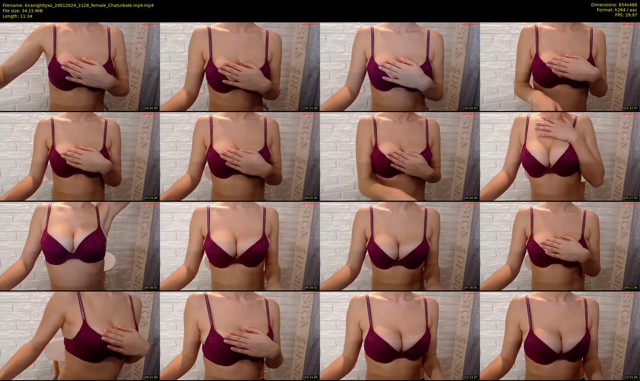 kiranightlyxo — 12 minute Chaturbate female cam show recording, 480p, Jan 24, 2024