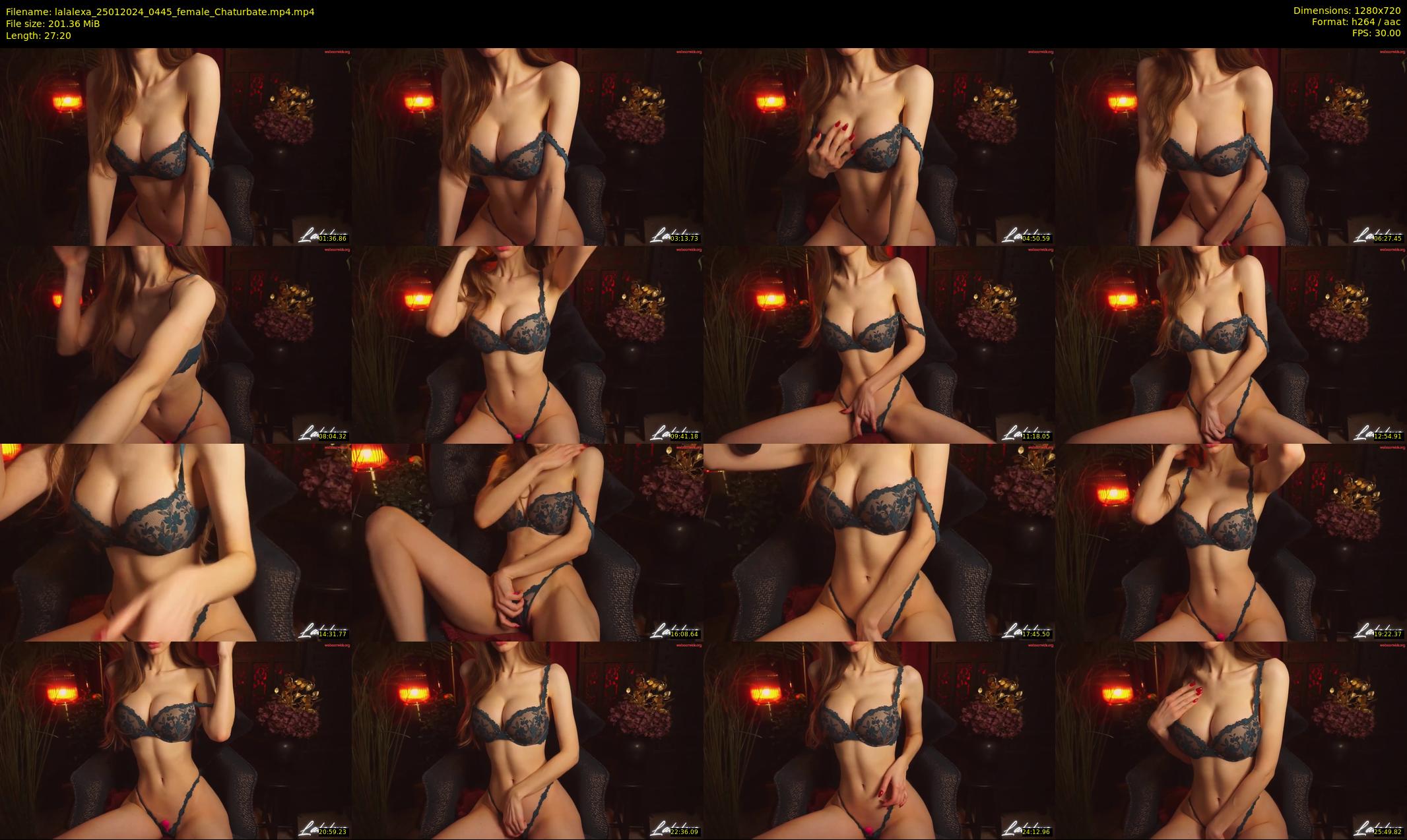 lalalexa — 28 minute Chaturbate female cam show recording, 720p, Jan 25, 2024
