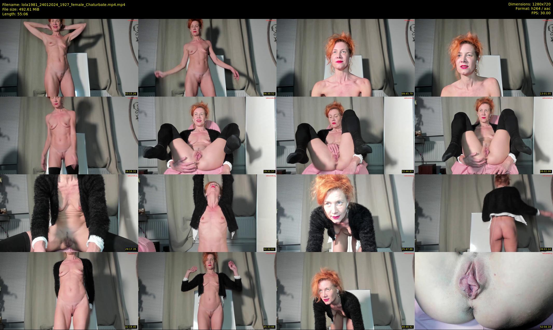 lola1981 — 56 minute Chaturbate female cam show recording, 720p, Jan 24, 2024