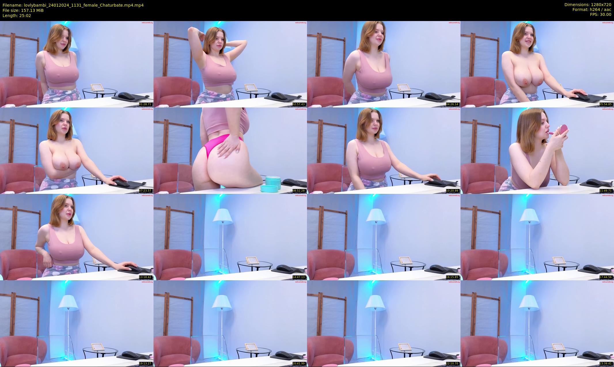 lovlybambi — 26 minute Chaturbate female cam show recording, 720p, Jan 24, 2024