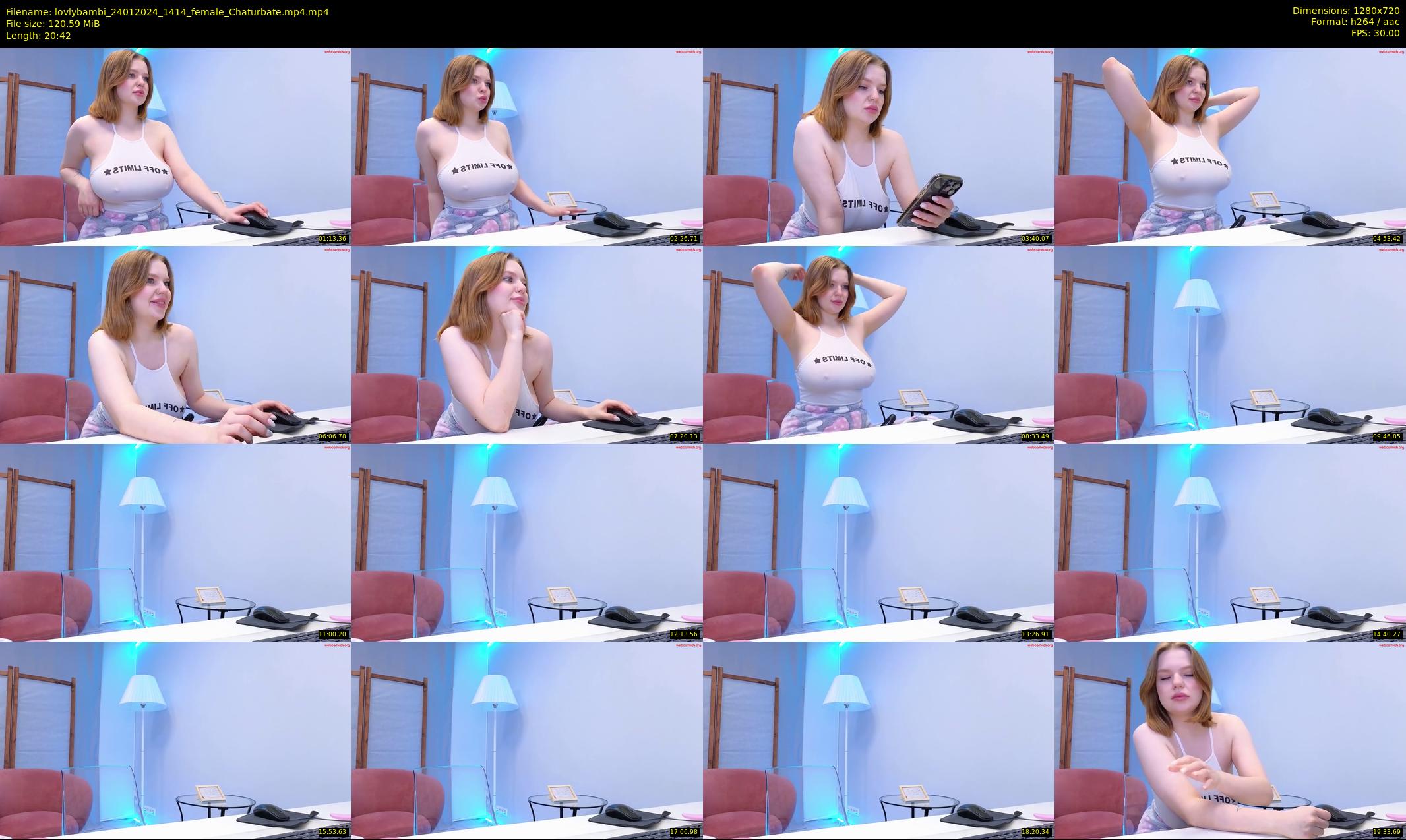 lovlybambi — 21 minute Chaturbate female cam show recording, 720p, Jan 24, 2024