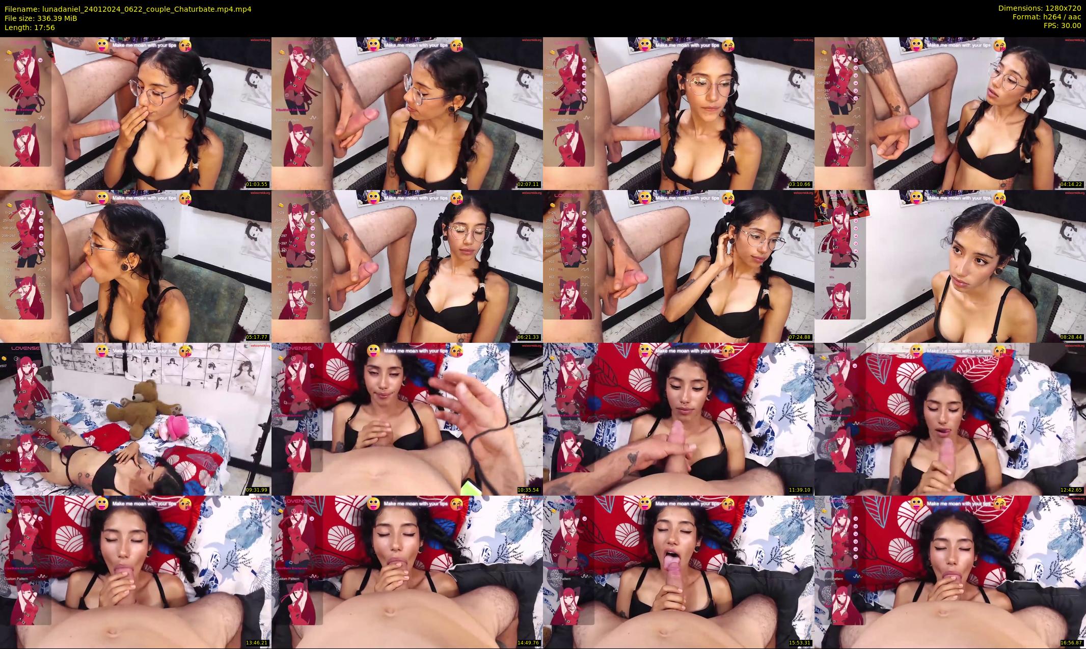 lunadaniel — 18 minute Chaturbate couple cam show recording, 720p, Jan 24, 2024